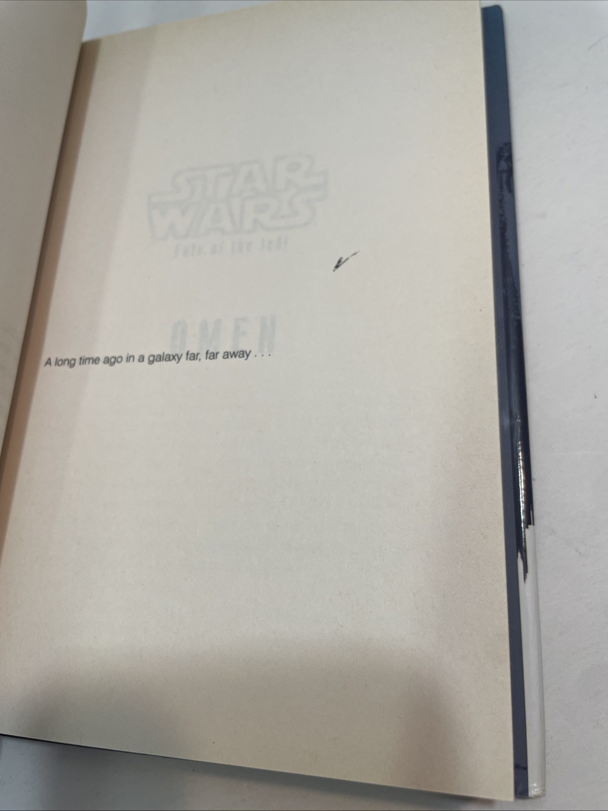 2009 STAR WARS Fate of the Jedi OMEN Book Club ed SFBC Hardcover Christie Golden