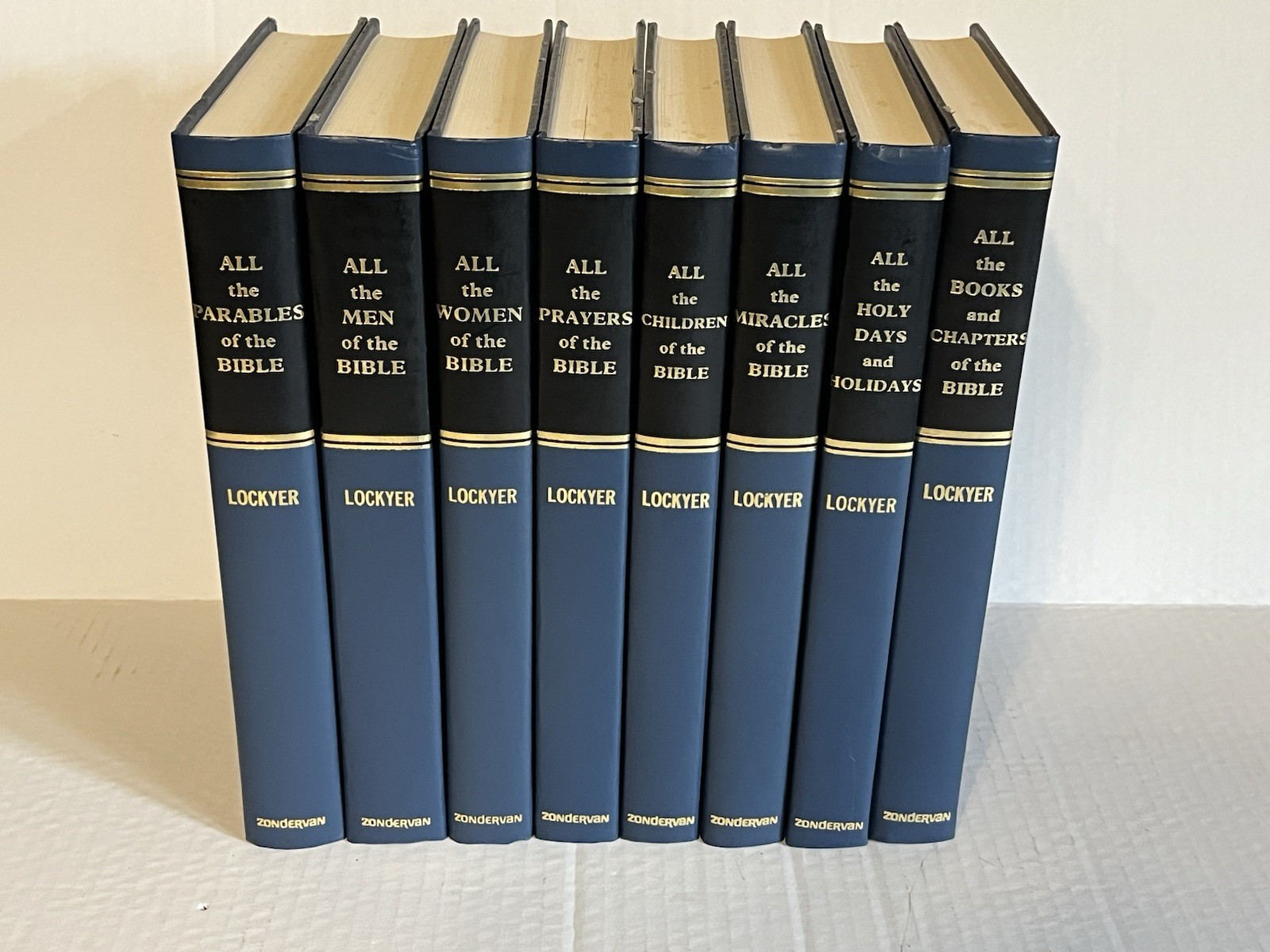 All Of The Bible Series by Herbert Lockyer 8 Volume Set Zondervan Hardcover VGC