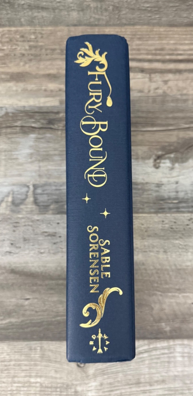 SIGNED Waterstones FURY BOUND Sable Sorensen SPRAYED EDGES UK 1st/1st