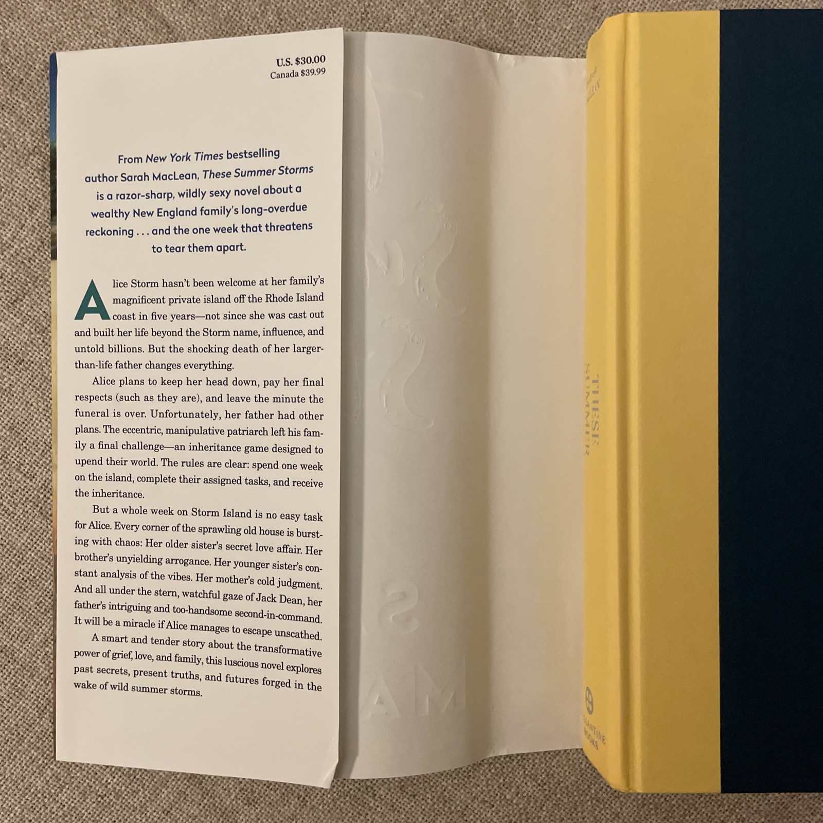 These Summer Storms by Sarah MacLean 2025 Hardcover First Edition 1st Printing