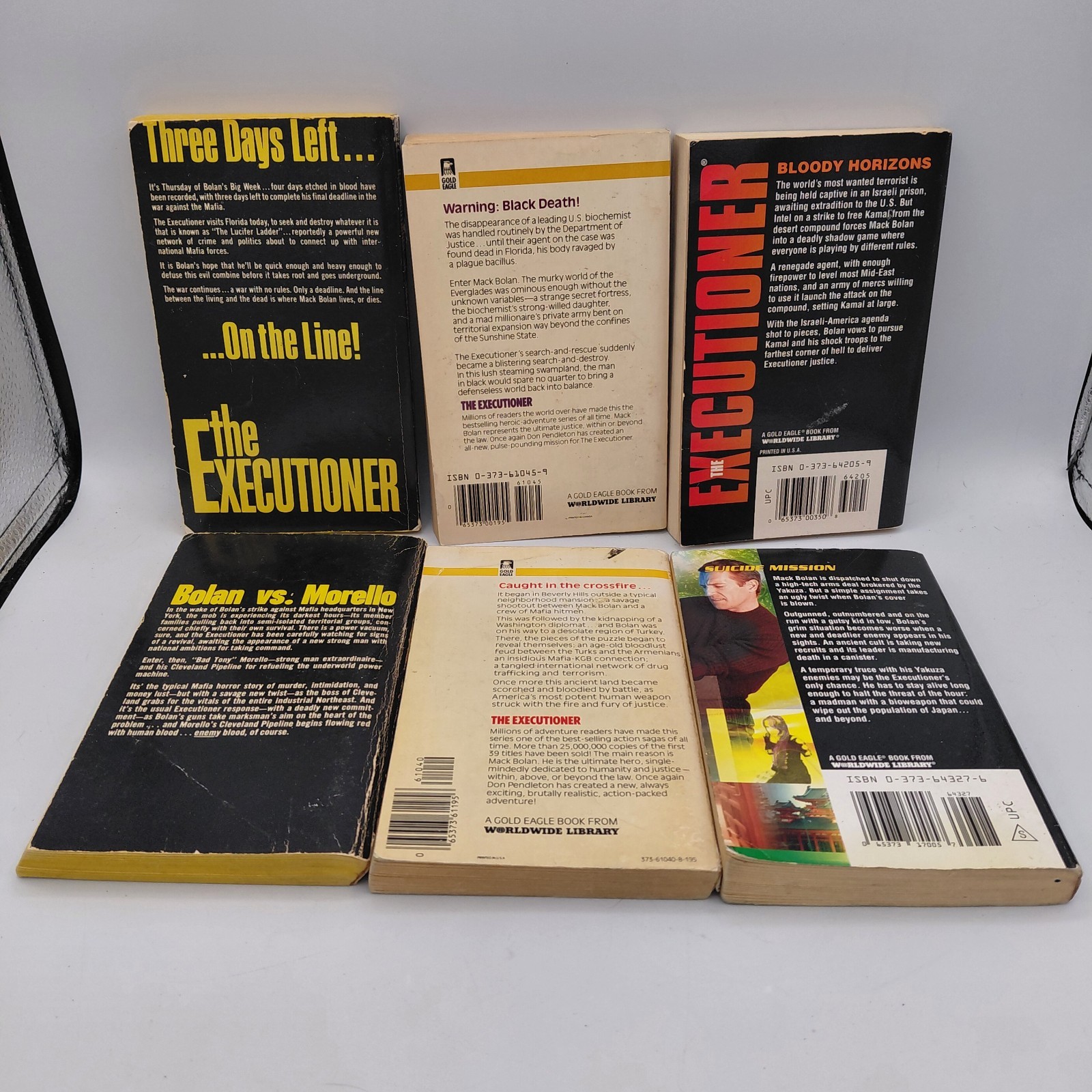 Lot of 16 Vintage The Executioner PB Books Don Pendleton