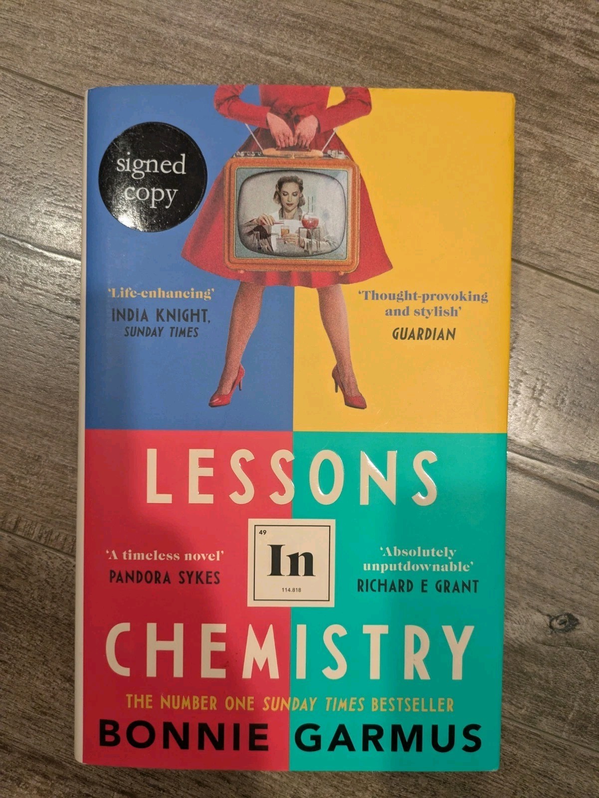 Lessons in Chemistry by Bonnie Garmus Hardcover UK SIGNED