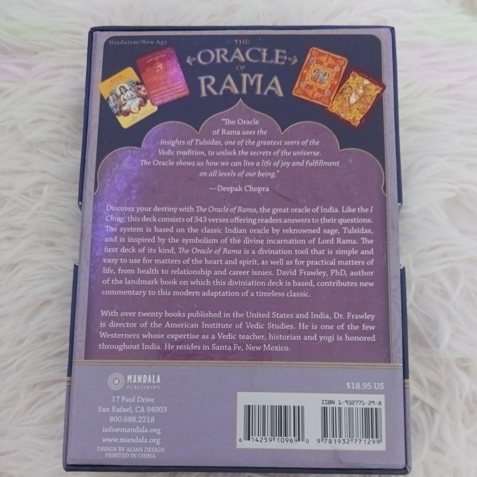 The Oracle of Rama Divination Oracle Deck Set 56 Cards and Booklet