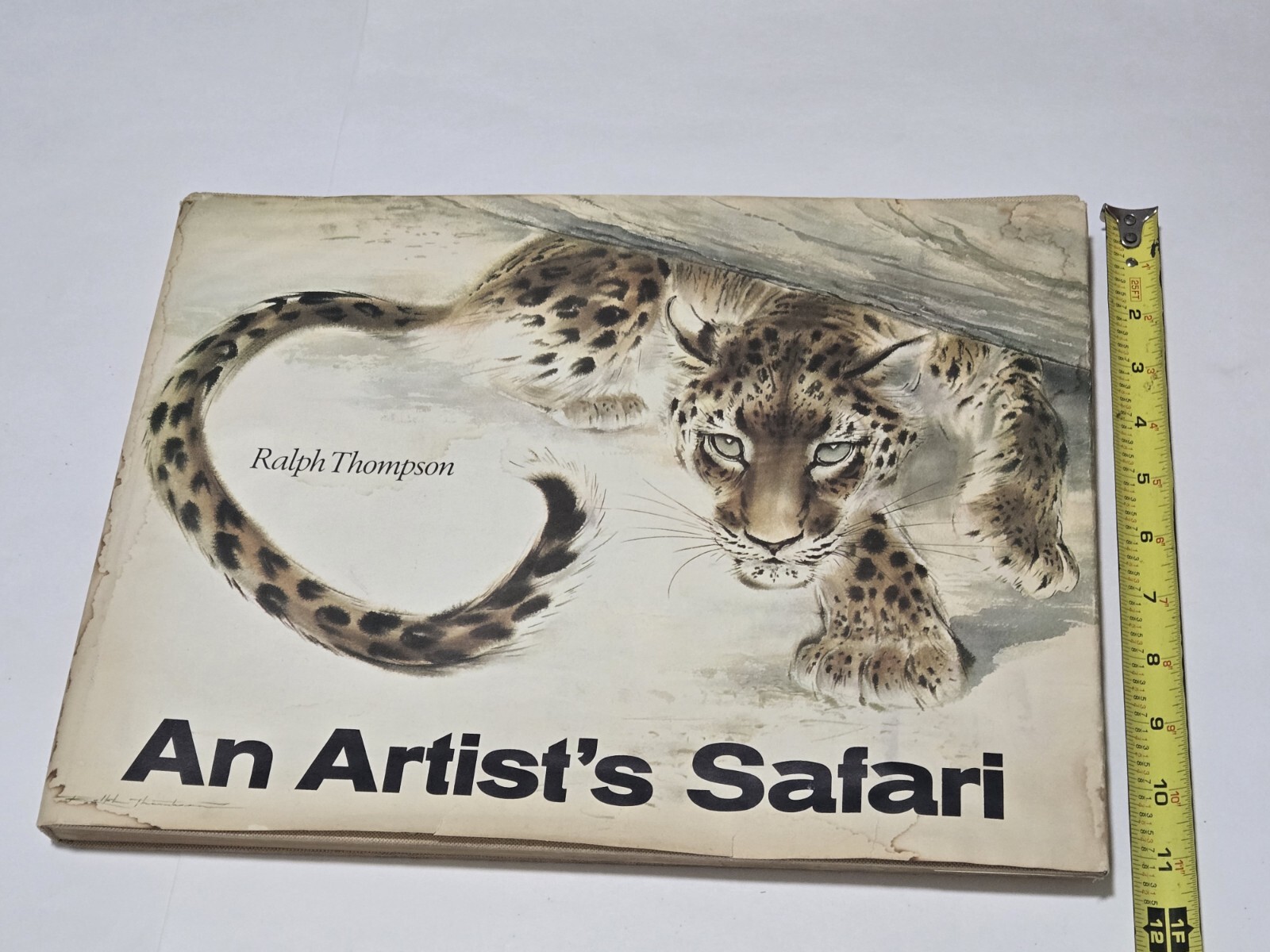 An Artist’s Safari By Ralph Thompson 1970 Hardcover DJ Artist Sketch Book