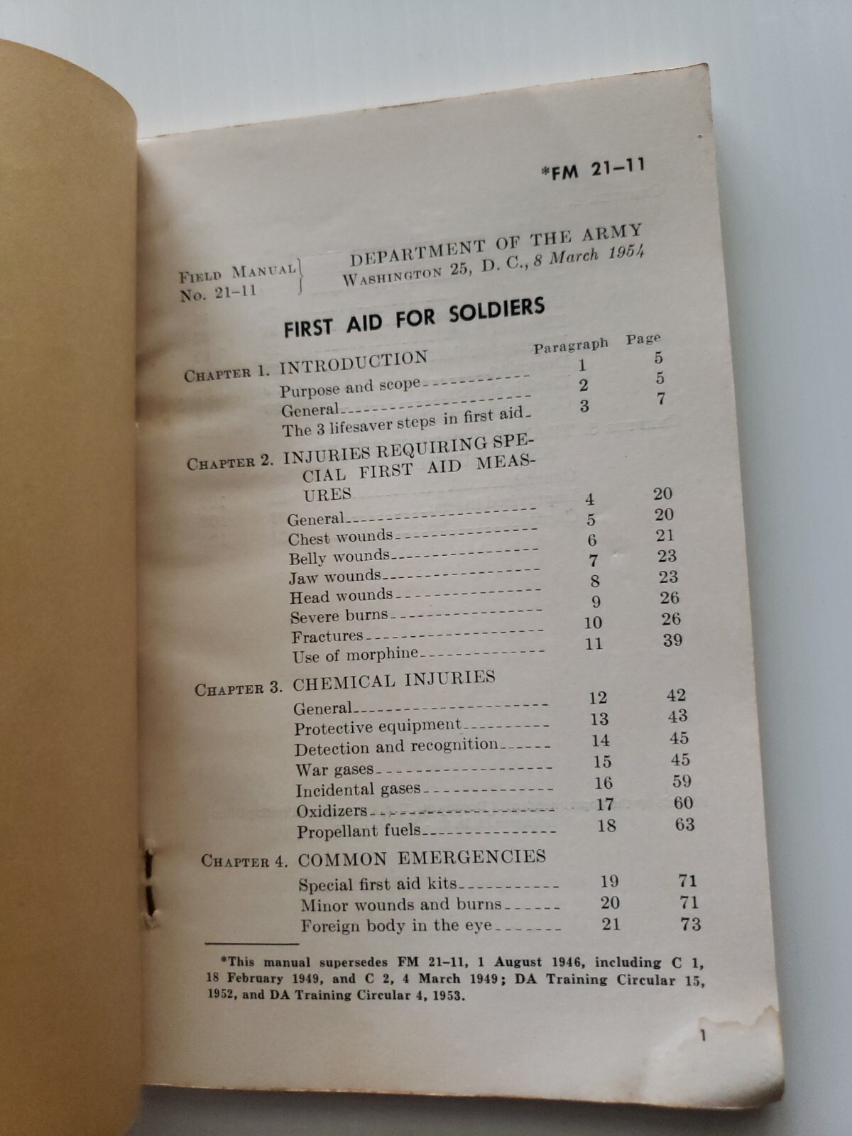 Department of the Army First Aid For Soldiers 1954 & Military Sanitation 1957