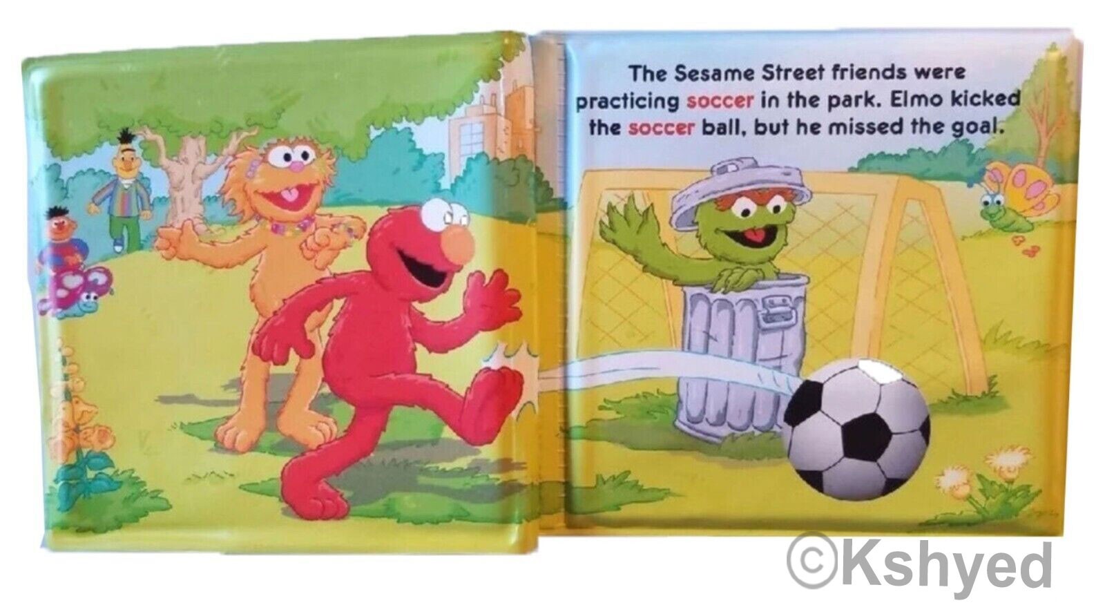 Sesame Street Zoe’s Goal Sports Bubble Book (1 Pack) – Great For Bath Time – New