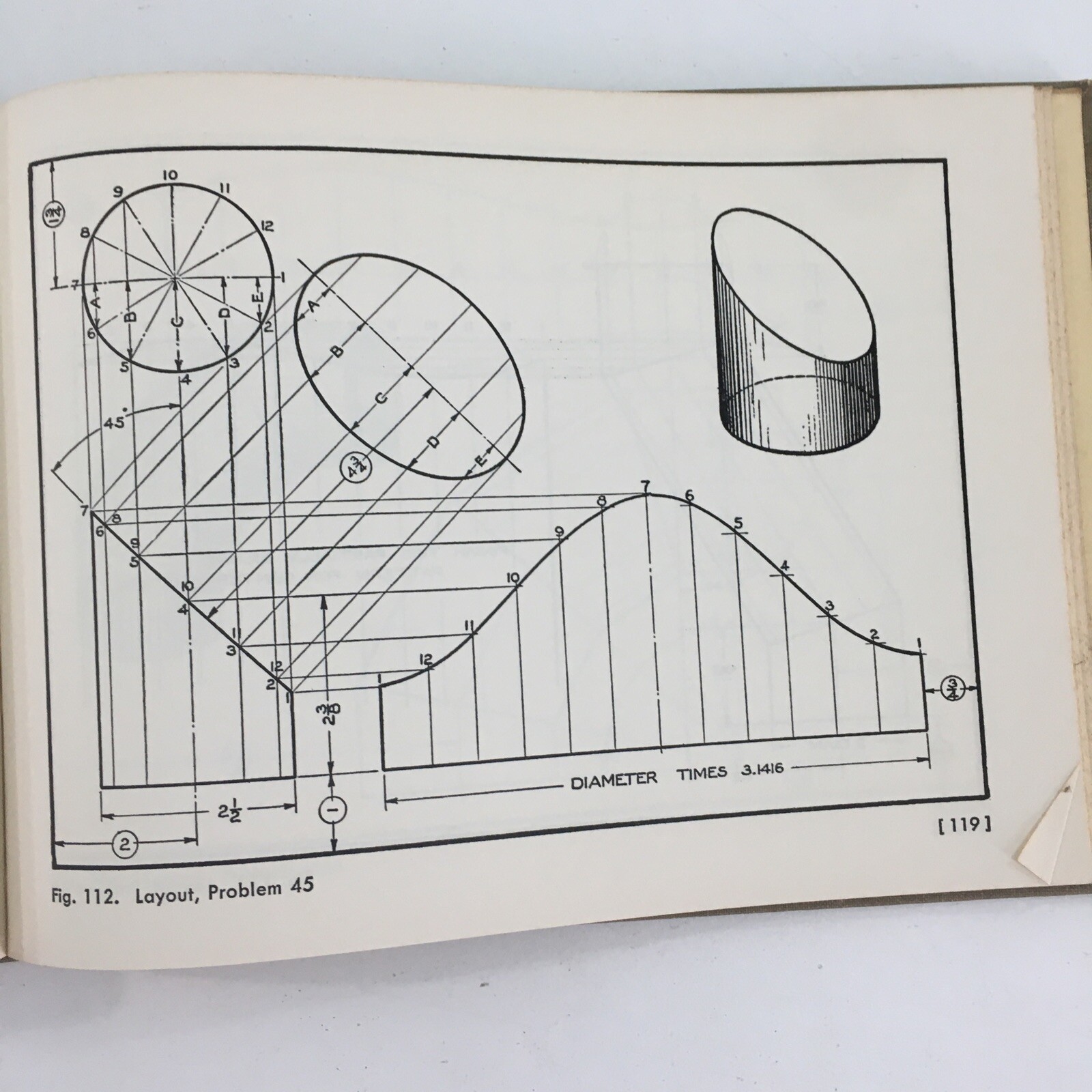 Mechanical Drawing Problems – Edward Berg (1956, Hardcover)