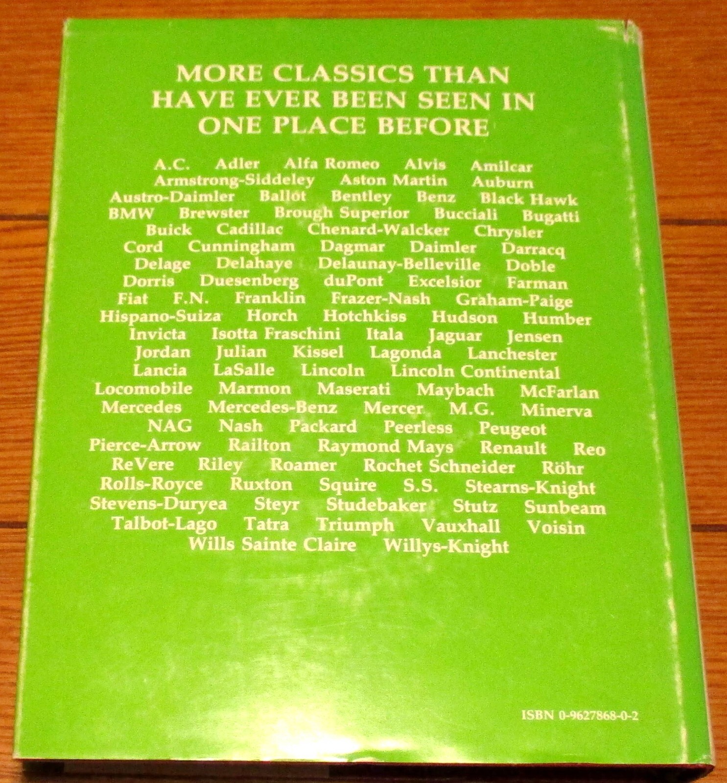 1990 The Classic Car by Beverly Rae Kimes SIGNED Hardcover Book D/J 752 Pages