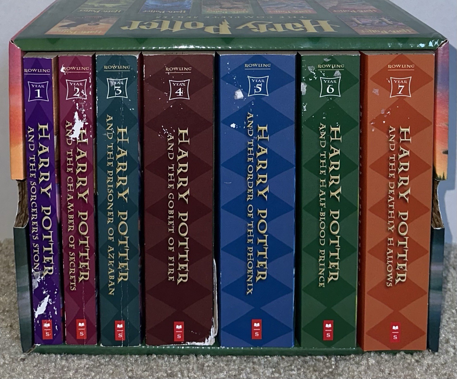 Harry Potter Paperback Boxset #1-7 by J. K. Rowling (2009, Hardcover)