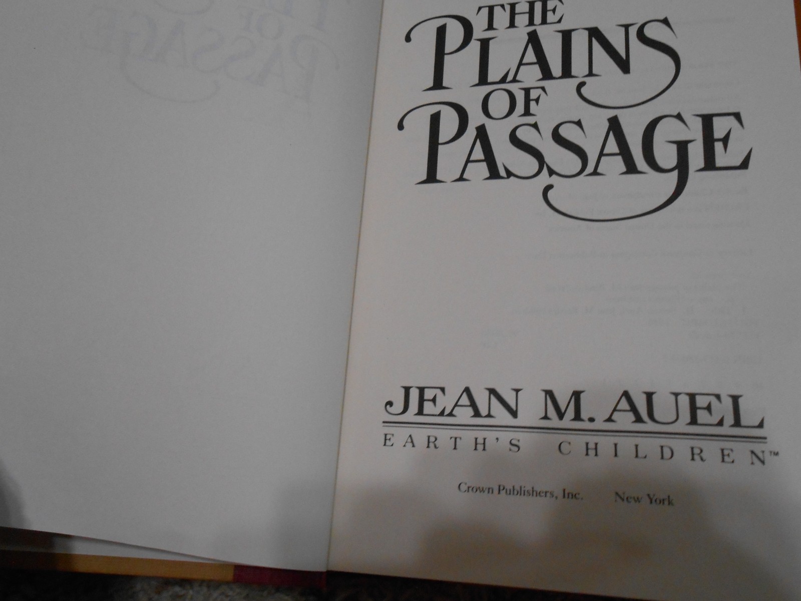 Jean M Auel EARTH’S CHILDREN 6 Vo Set 3 BCE 2-1st/1st 1 SIGNED -HC/DJ 1GC-VGC