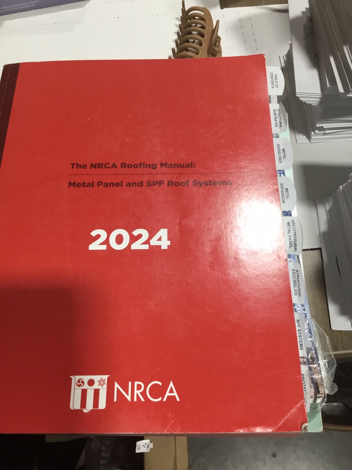 The NRCA Roofing Manual: Metal Panel and SPF Roof Systems 2024 Book USED