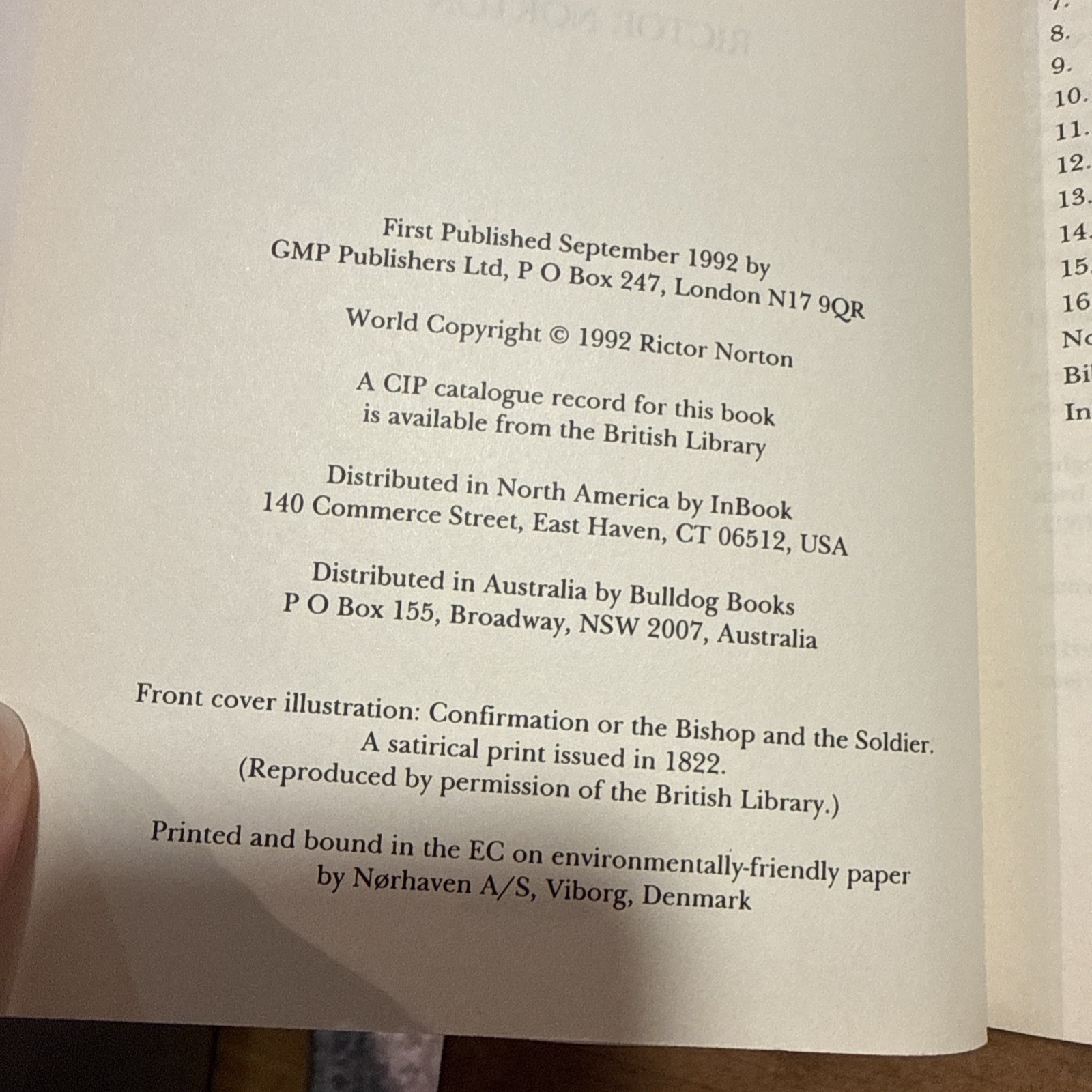 Mother Clap’s Molly House : Gay Subculture in England, 1700-1820 by Rictor Norto