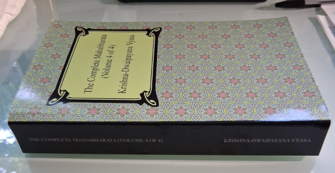 The Complete Mahabharata Volume 4 Of 4 Krishna Dwaipayana Vyasa Mahabharat Book