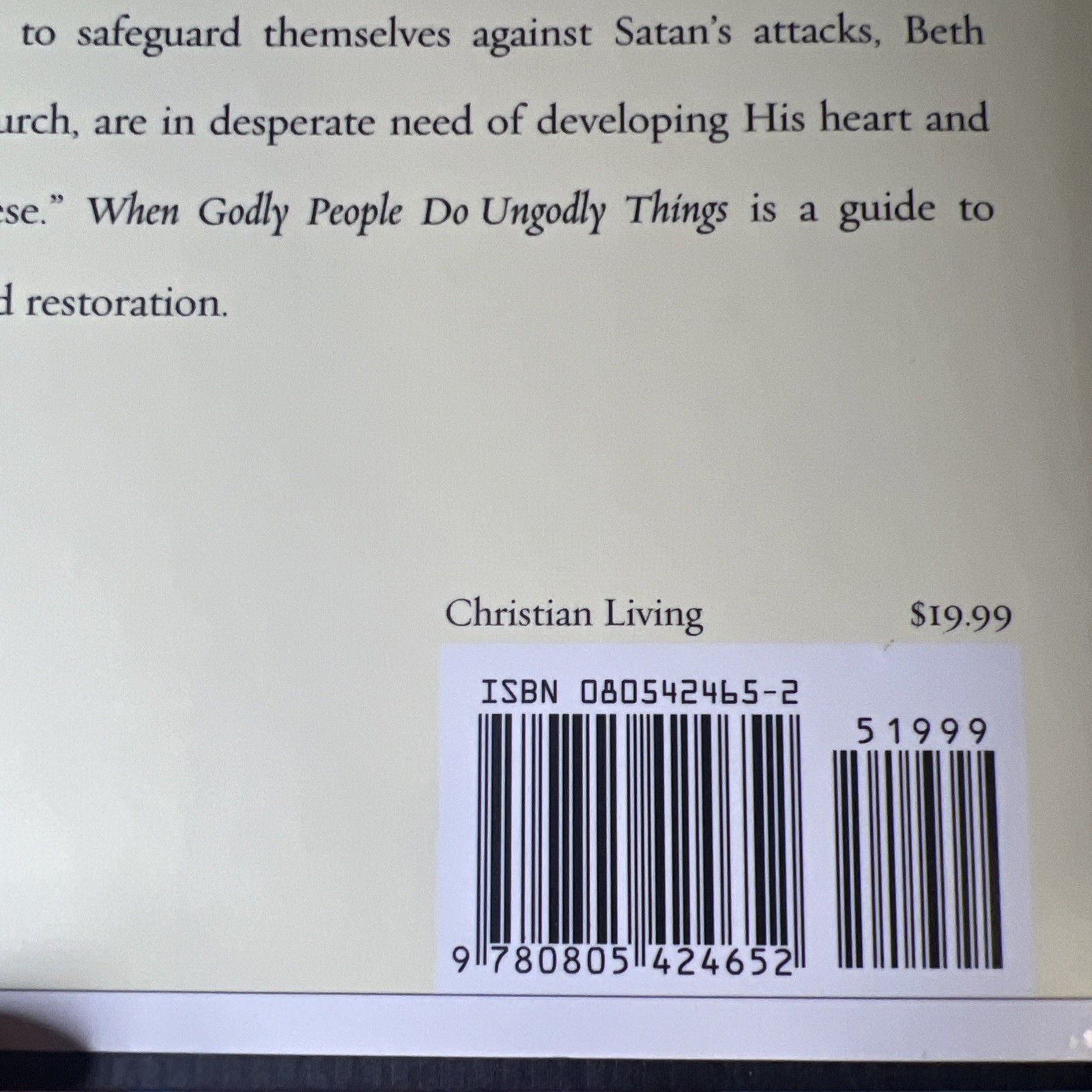 When Godly People Do Ungodly Things Beth Moore Bible Study Member Book Workbook