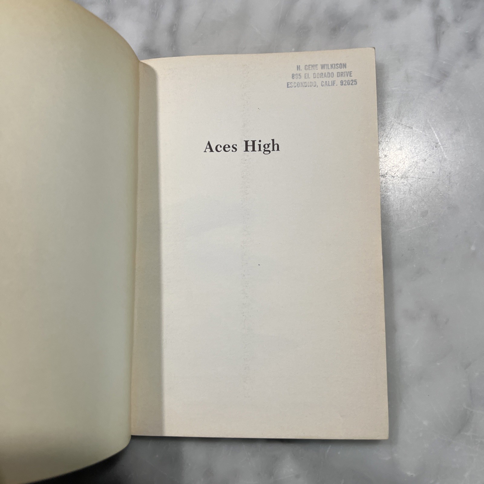 Aces High Paperback Alan Clark 1974 1st Edition WW1 Fighter Pilots Narrative