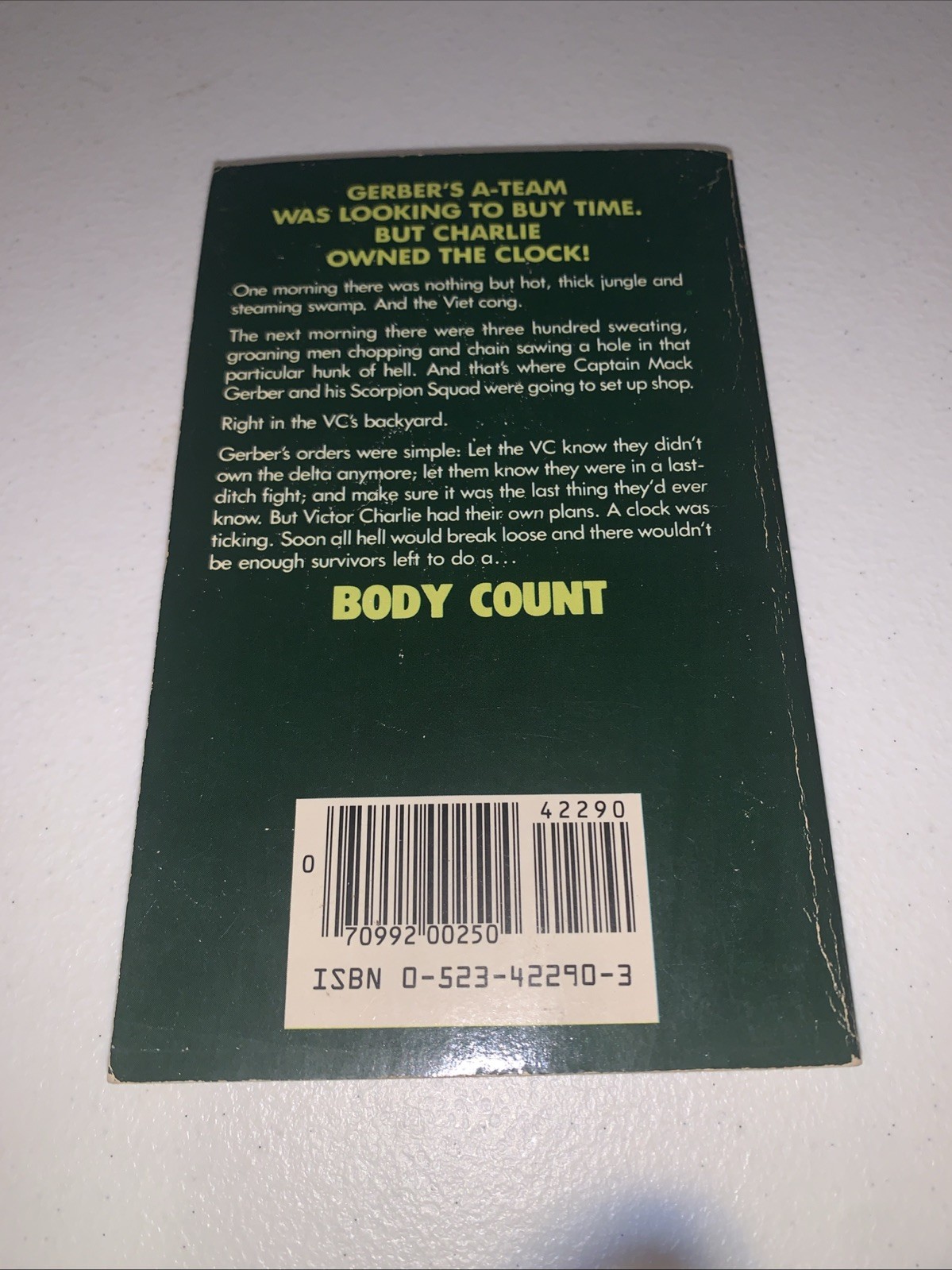 1984 THE SCORPION SQUAD #1 Body Count Eric Helm Paperback