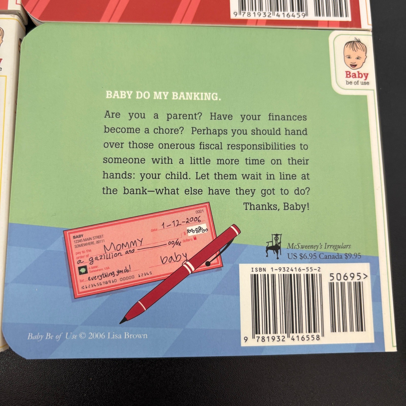 McSweeney’s Baby Be of Use Board Book Set Lisa Brown 6 Books Multicolor Humor