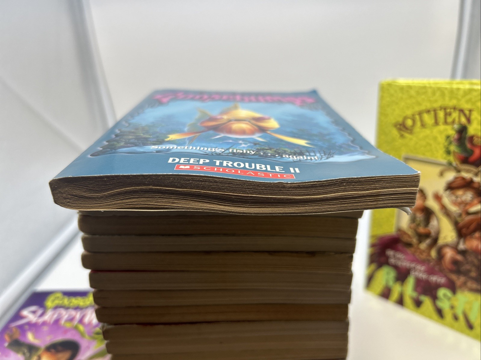 RL Stine Book Lot – 23 Goosebumps Rotten School, Mixed Years, Vintage, 1 Double
