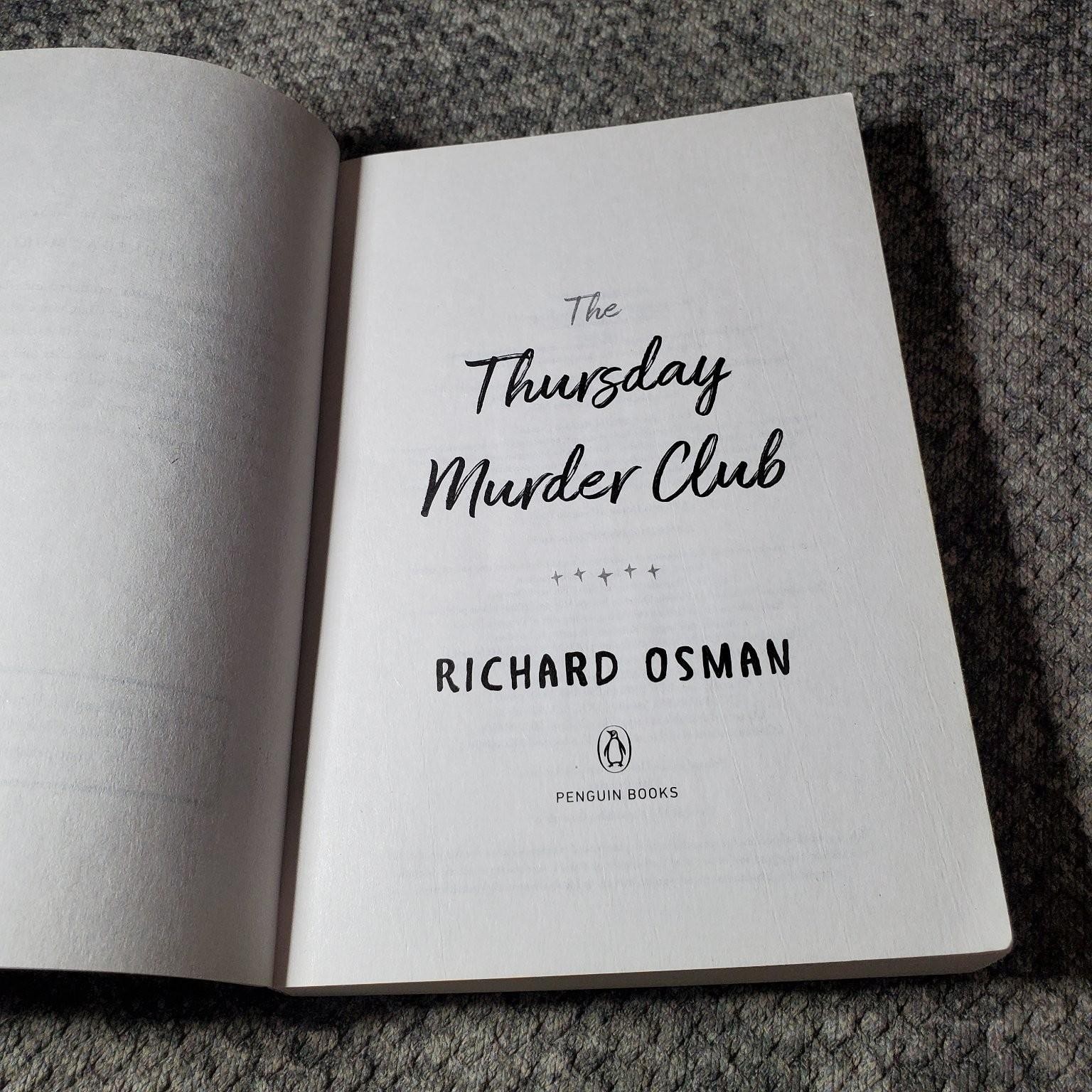 The Thursday Murder Club Richard Osman 2020 Mystery Trade Paperback Book