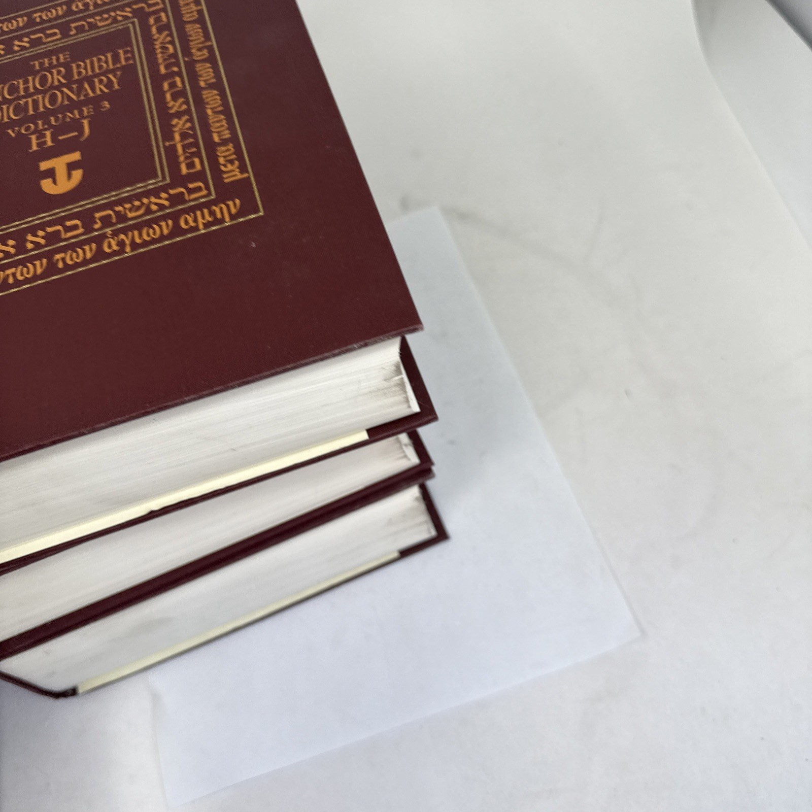 The Anchor Bible Dictionary – 6 Volume Set Hardcover 1992 Doubleday Burgundy