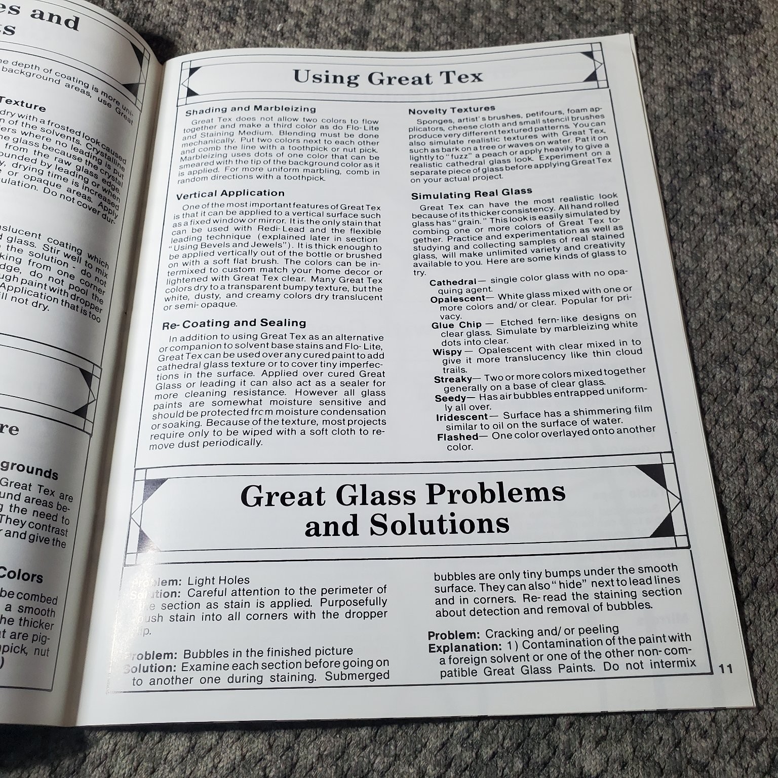 Country Patterns Great Glass Stained Glass Craft DIY Instructions Carol Smith