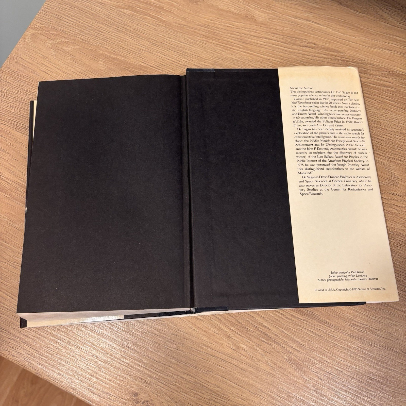 Carl Sagan Contact 1985 Hardcover 7th Printing Dust Jacket Excellent Condition