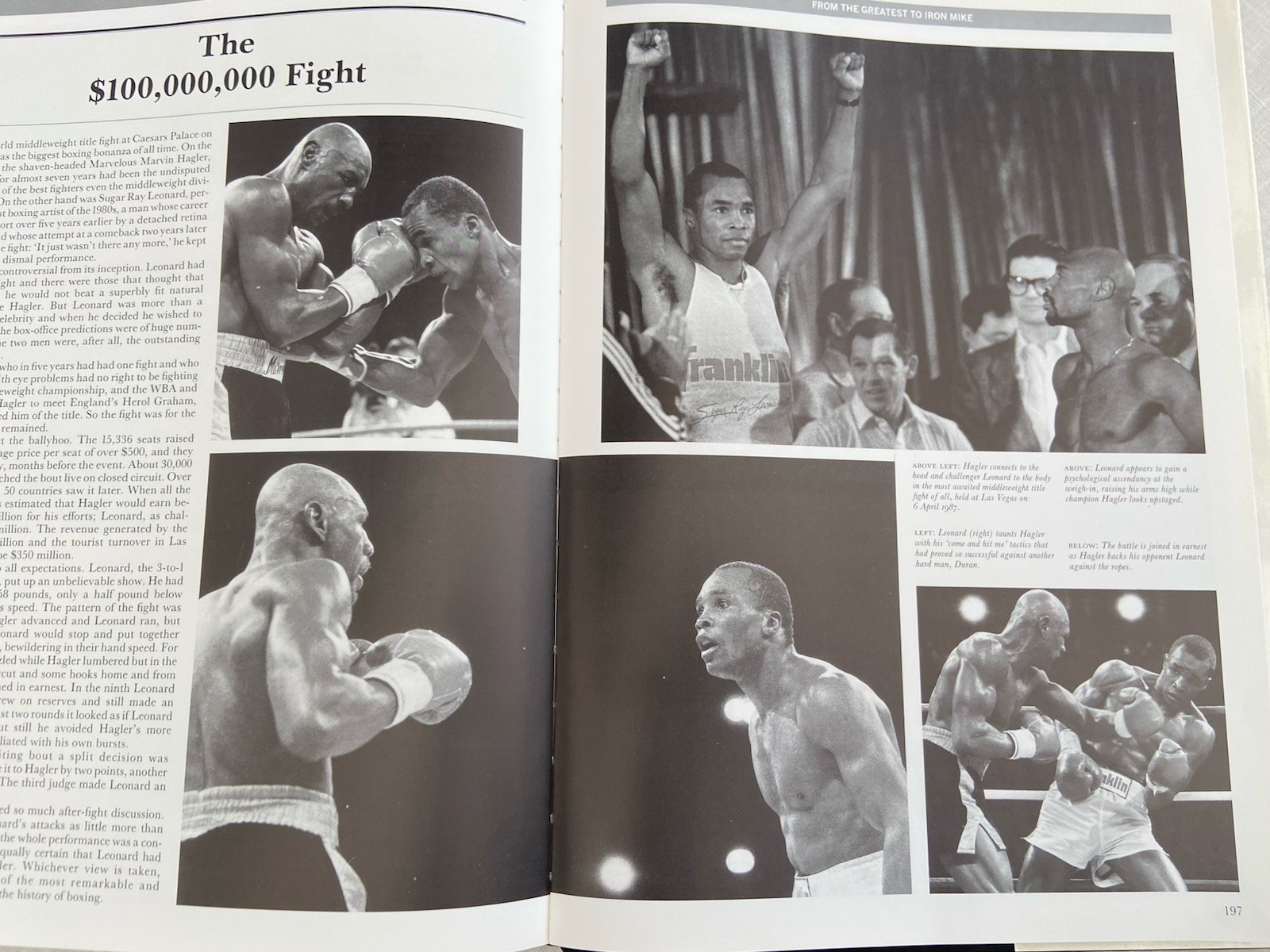 Vintage 1988, „Pictorial History of Boxing“ Peter Arnold XL Vg 1st Print FREE SH