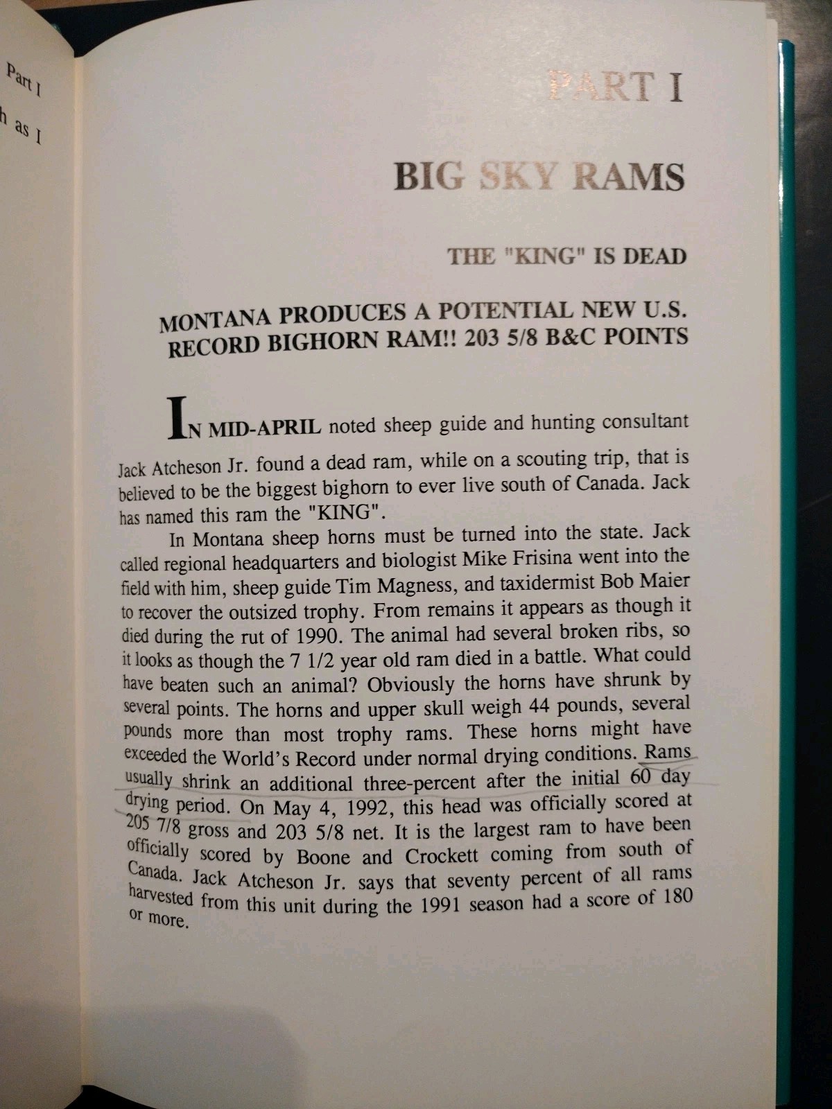 Signed #d 76/500 MONTANA – Land of the Giant Rams Vol. II. Duncan Gilchrist HCDJ