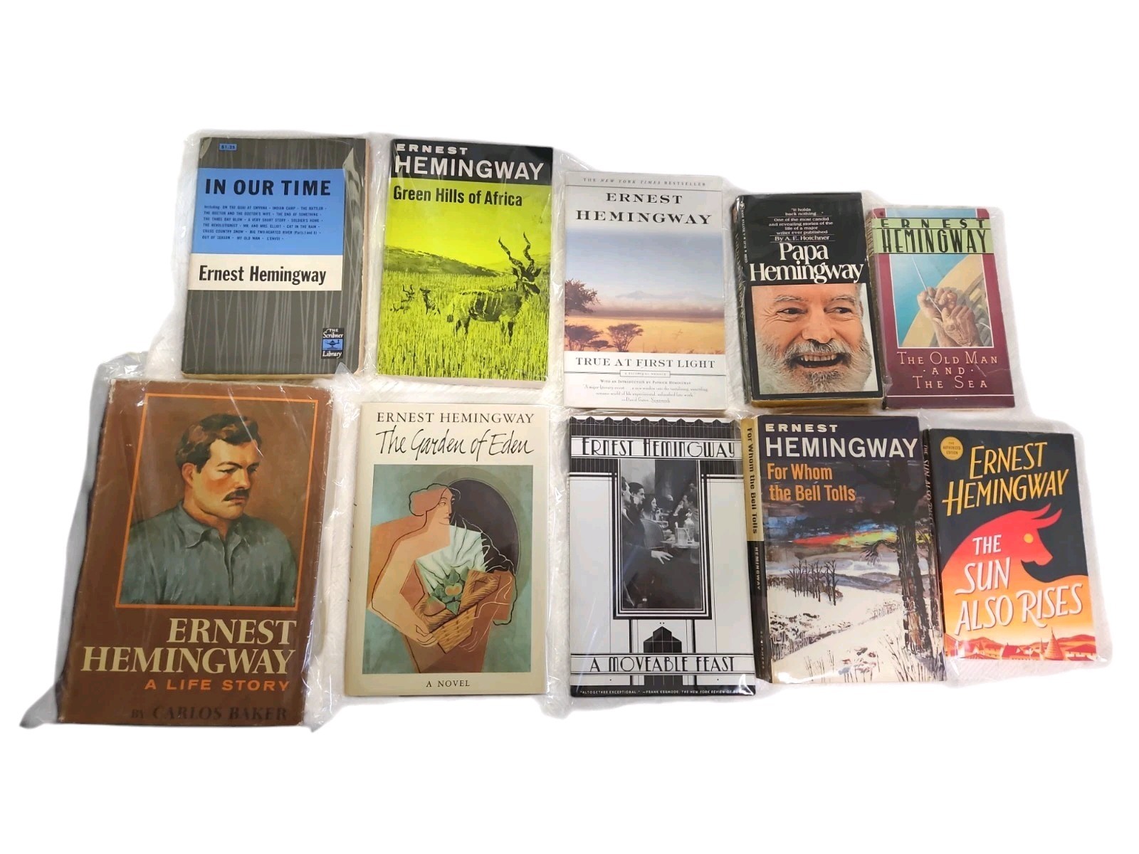 Lot Of 10 Ernest Hemingway Books