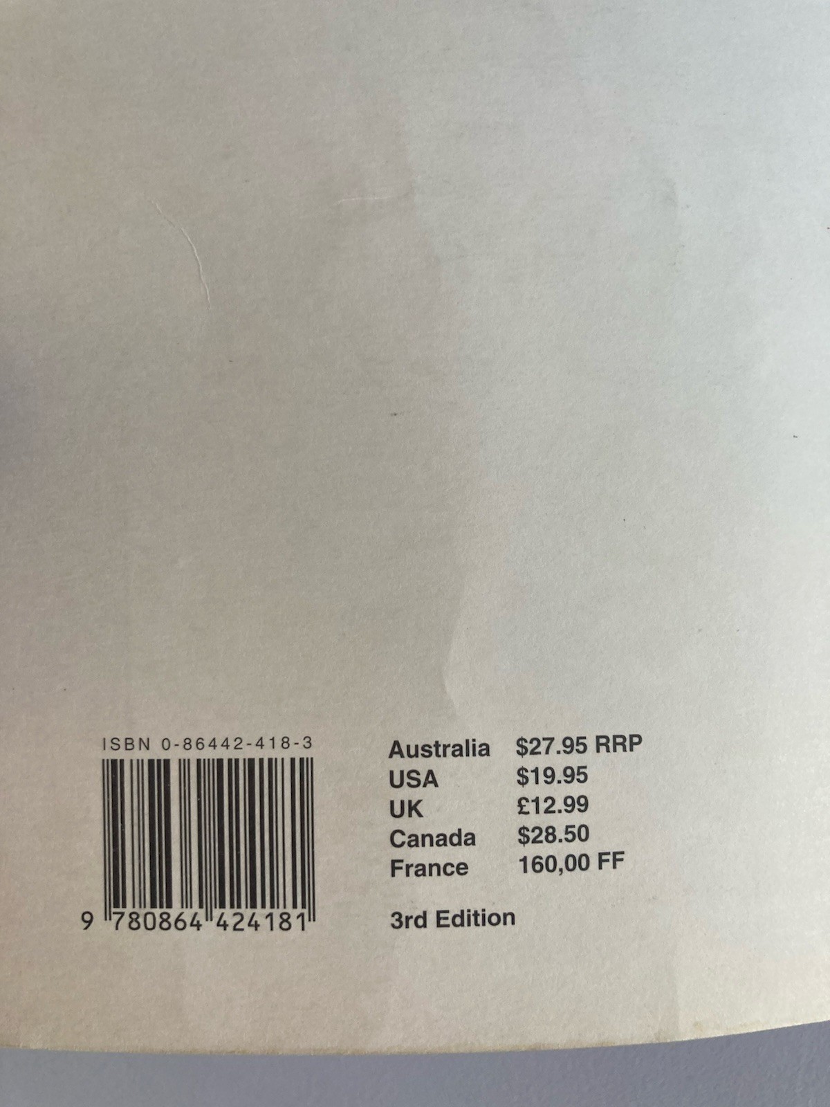 Central America on a Shoestring by Rachowiechi KELLER (1997, Paperback) Good