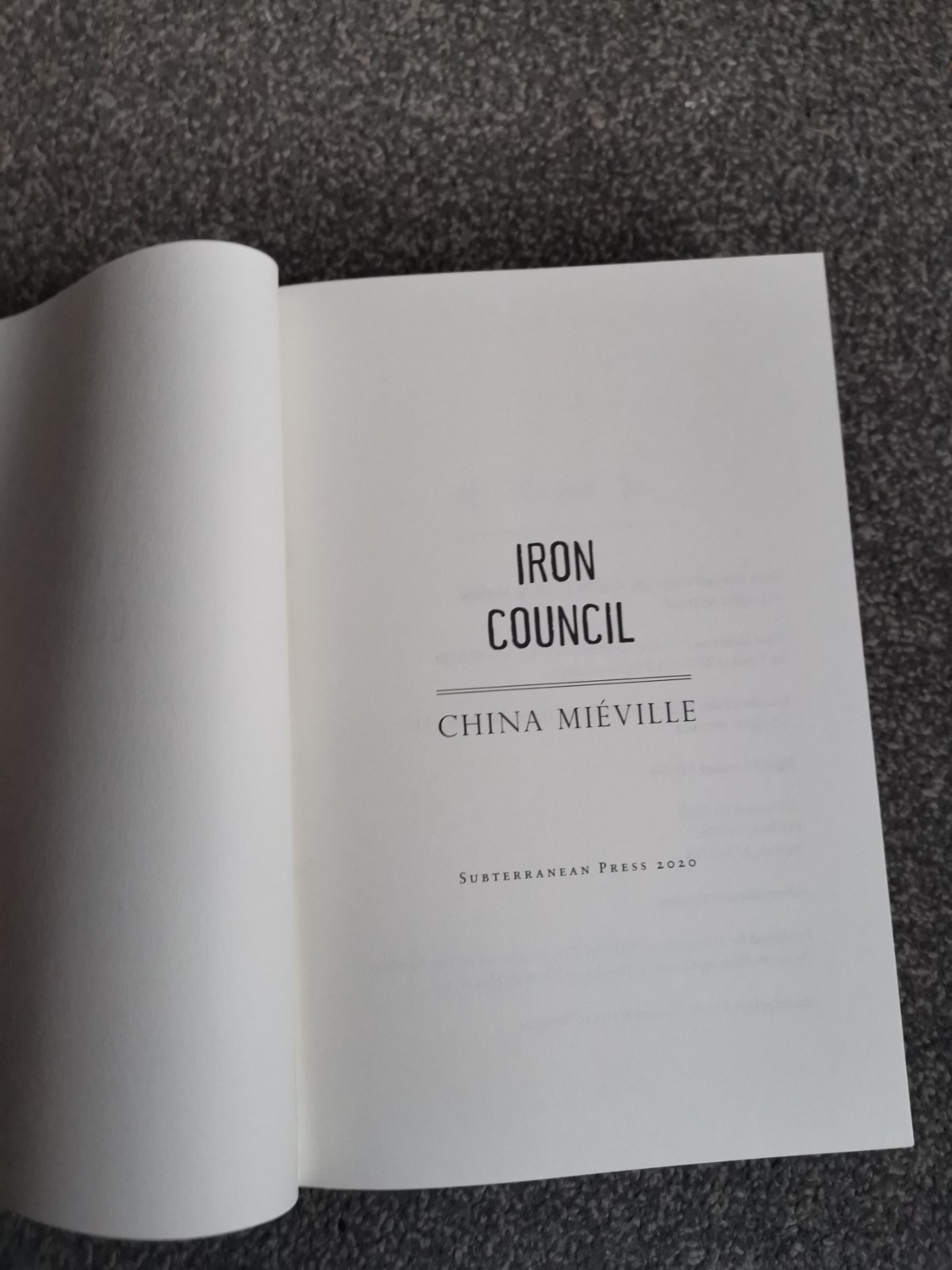 Perdido Street Station /The Scar /Iron Council – Sub Press – Matching # Set –