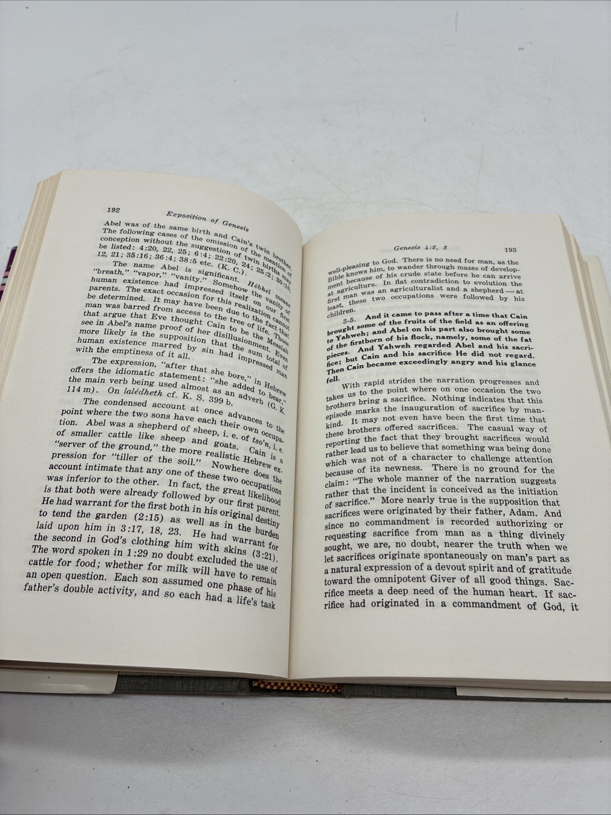 Exposition of Genesis Volume One H. C. Leopold Baker Book House Hardback 1982