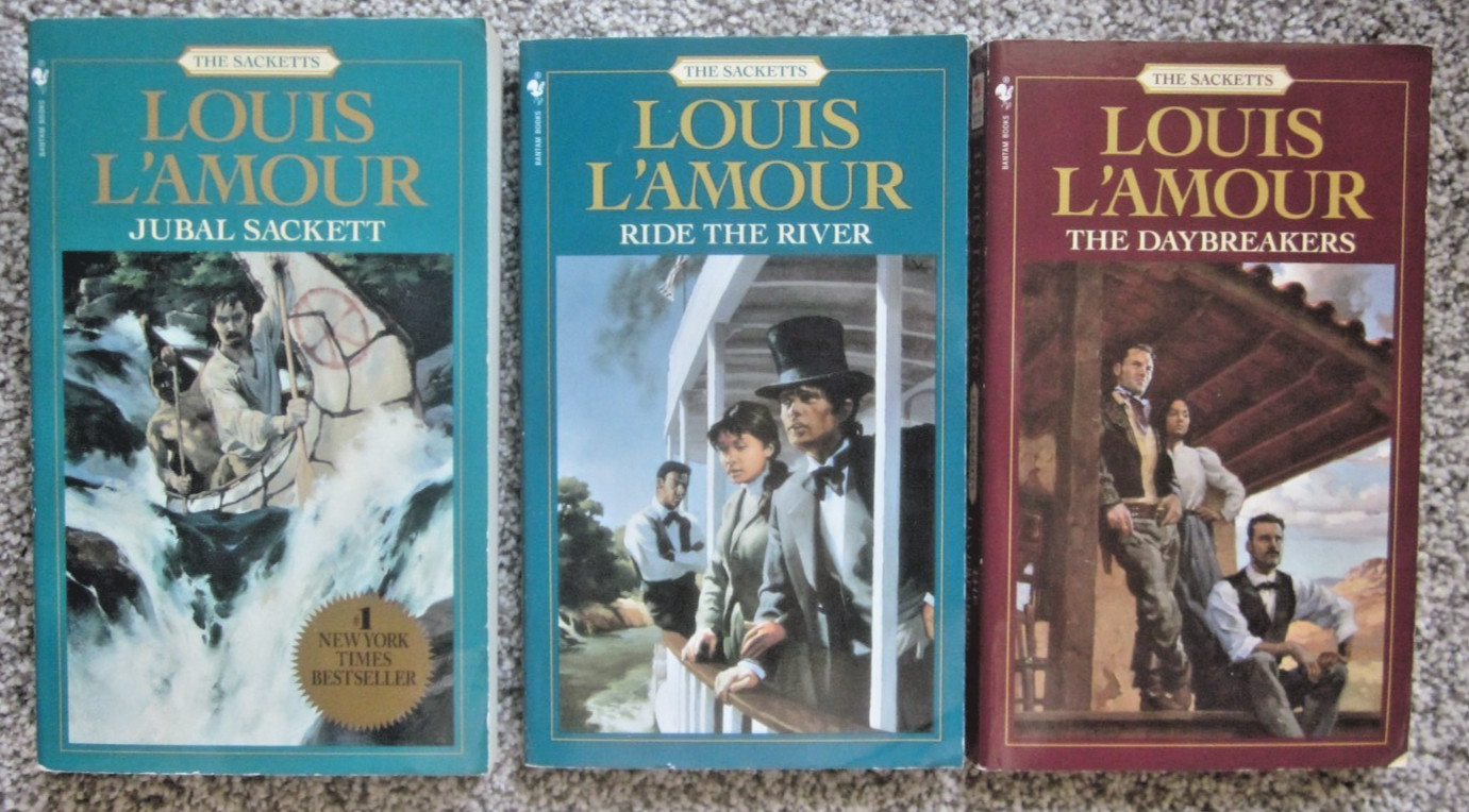 THE SACKETTS by LOUIS L’AMOUR / BKS 1-17 excl 6.5 & 8.5 / 17 PB / BANTAM