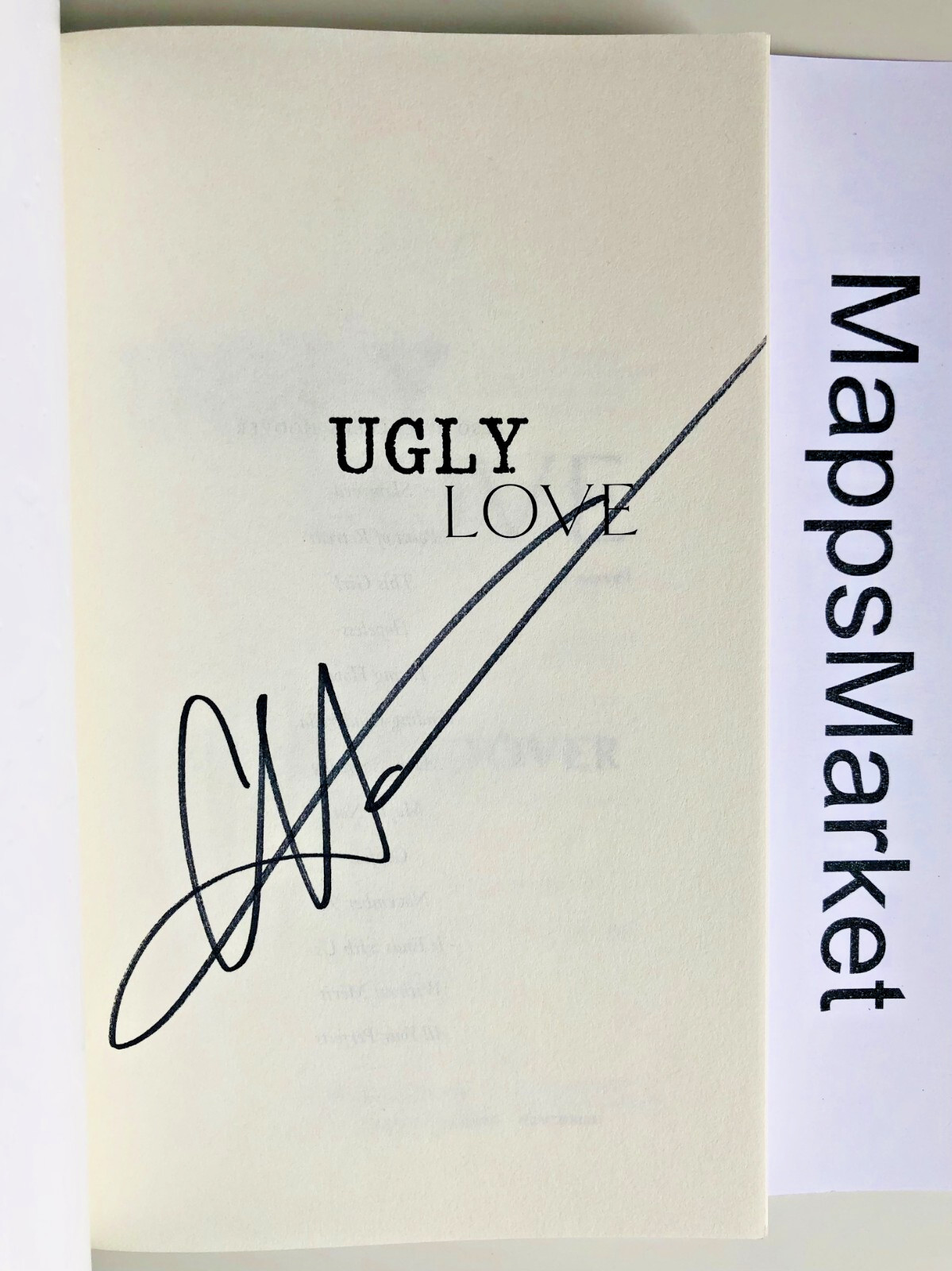 SIGNED Ugly Love by Colleen Hoover First Edition (2014, Trade Paperback) NEW