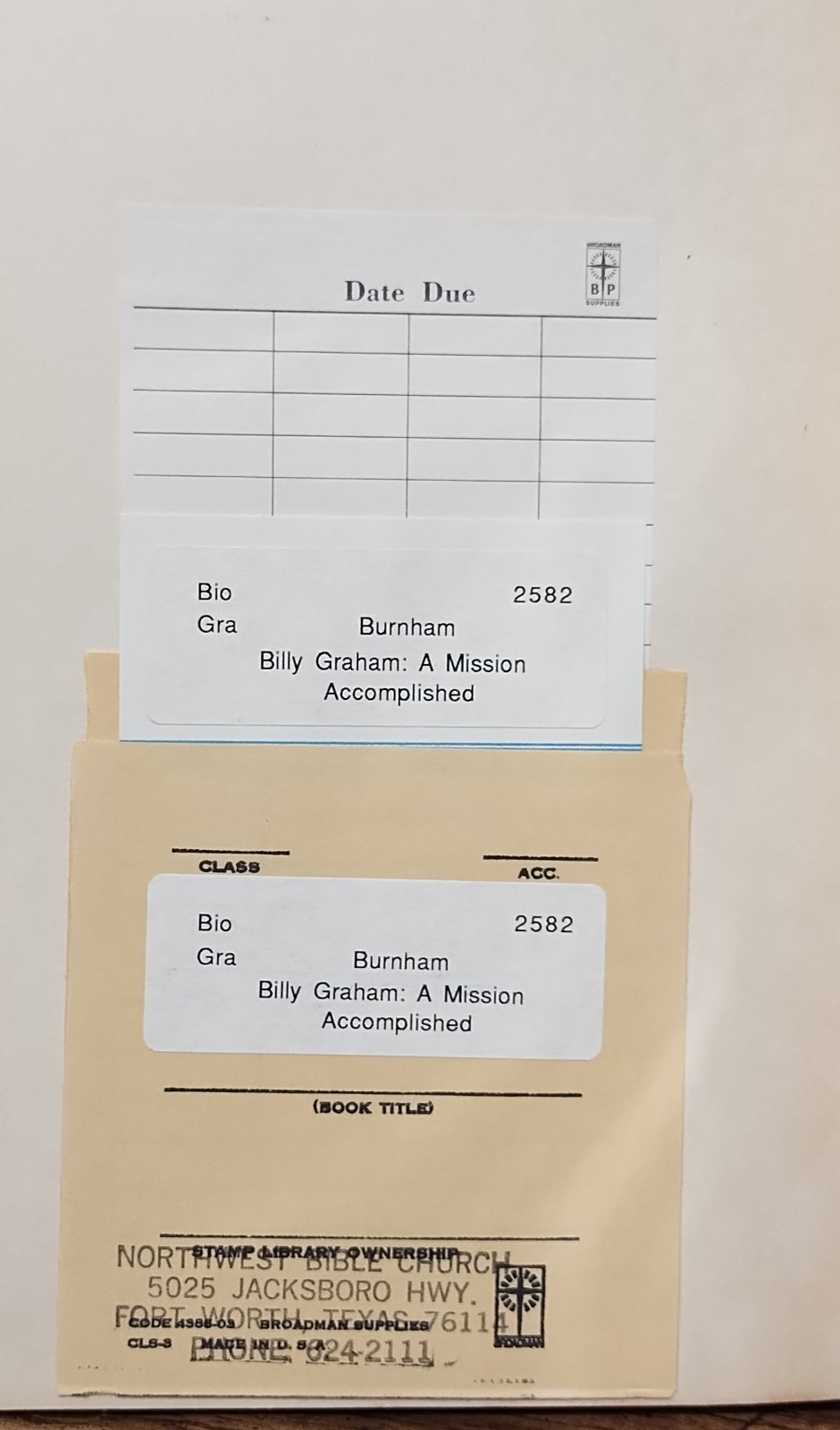 Billy Graham A Mission Accomplished George Burnham 1955 First Ed Hardcover Revel