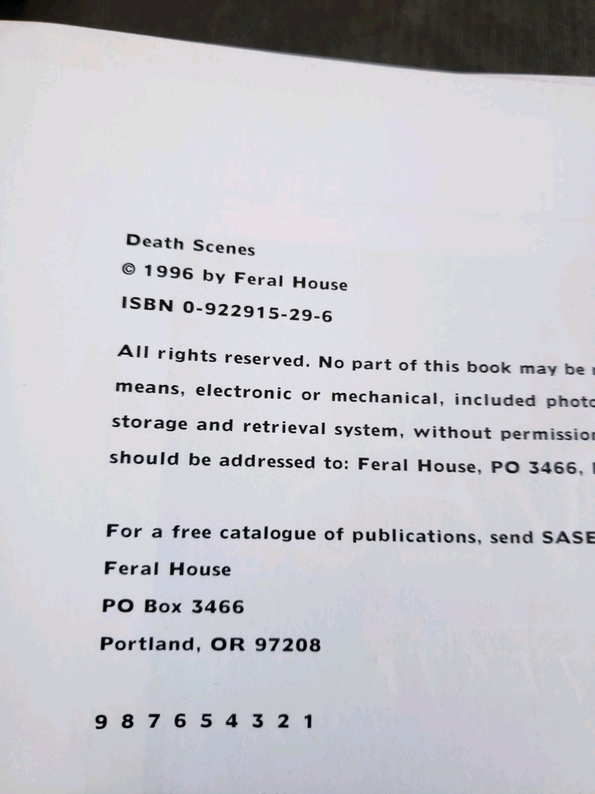 Death Scenes : A Homicide Detective’s Scrapbook Sean Tejaratchi & Katherine 1996