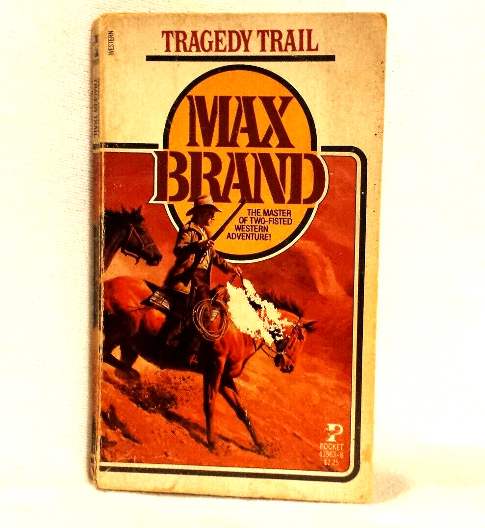 Tragedy Trail Max Brand Action American Western Vintage Paperback 1980s