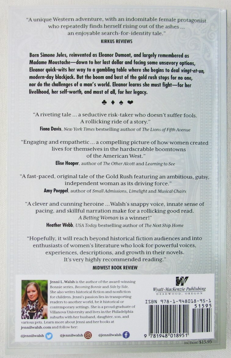NEW A Betting Woman by Jenni L. Walsh, PB, 2021 + Loose Signed Bookplate