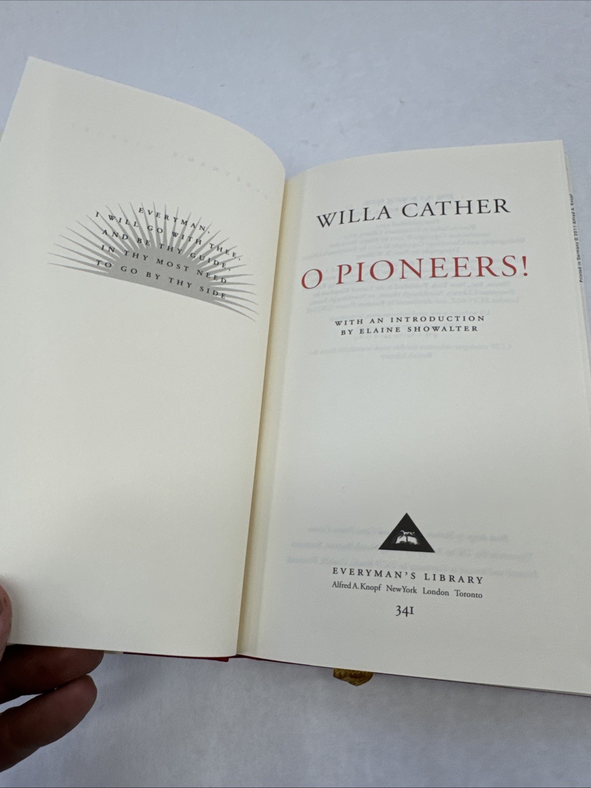 O Pioneers! (Everyman’s Library (Alfred A. Knopf, Inc.)) by CATHER, WILLA, hard