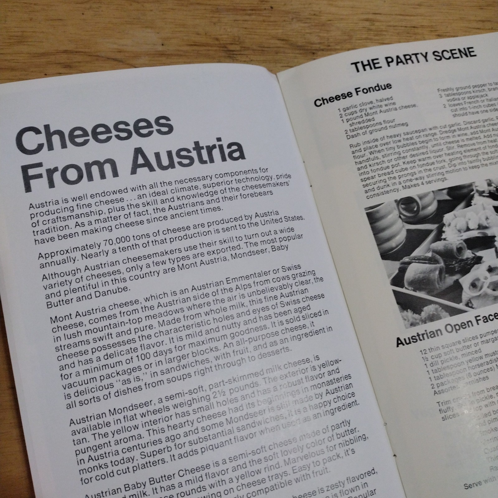 Vintage the New Austrian Cheese Recipe Booklet 15-Page Food Center Giveaway NY
