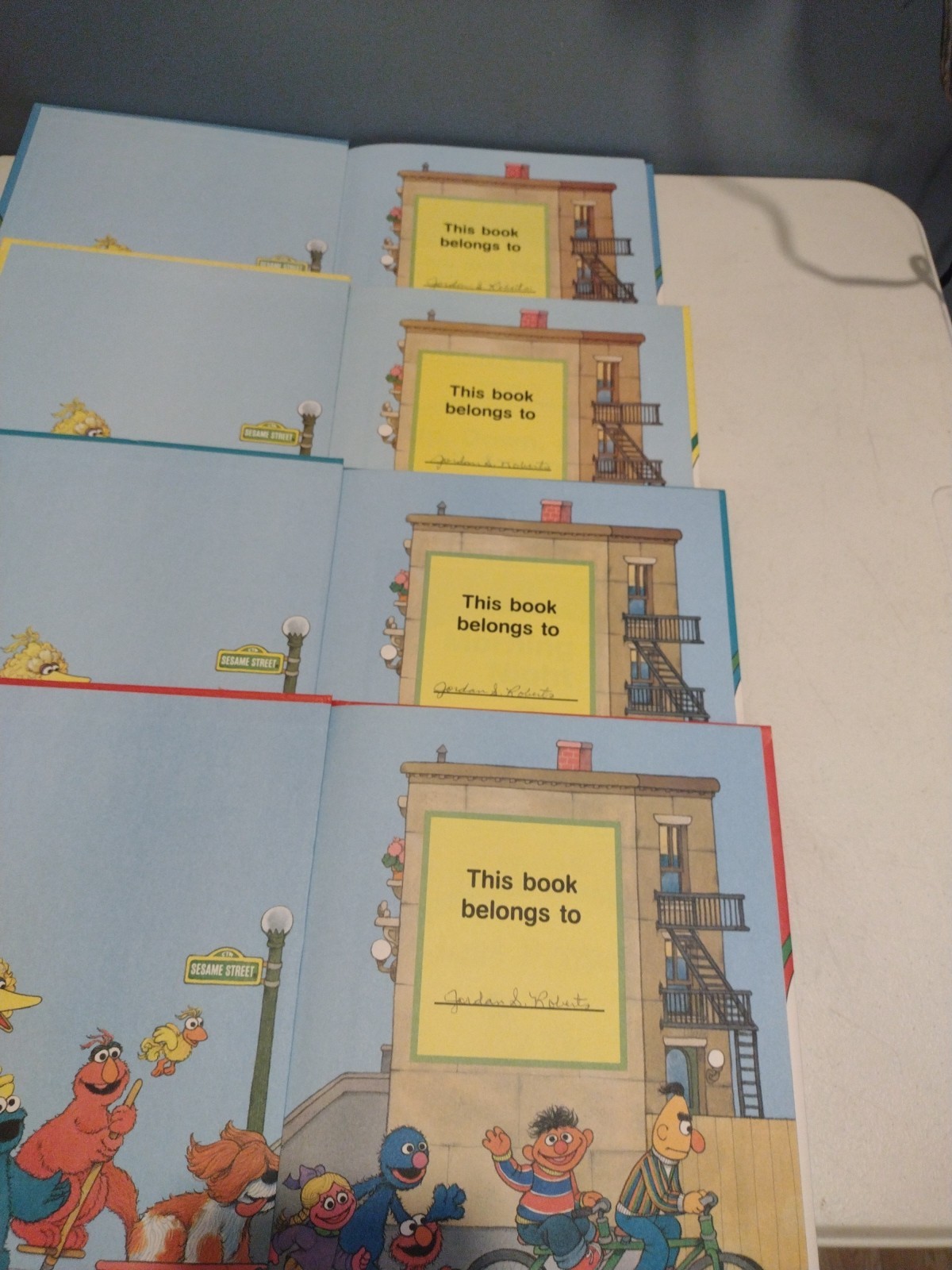 1989 On My Way With Sesame Street Books Complete Set 1-15 CTW Funk & Wagnalls