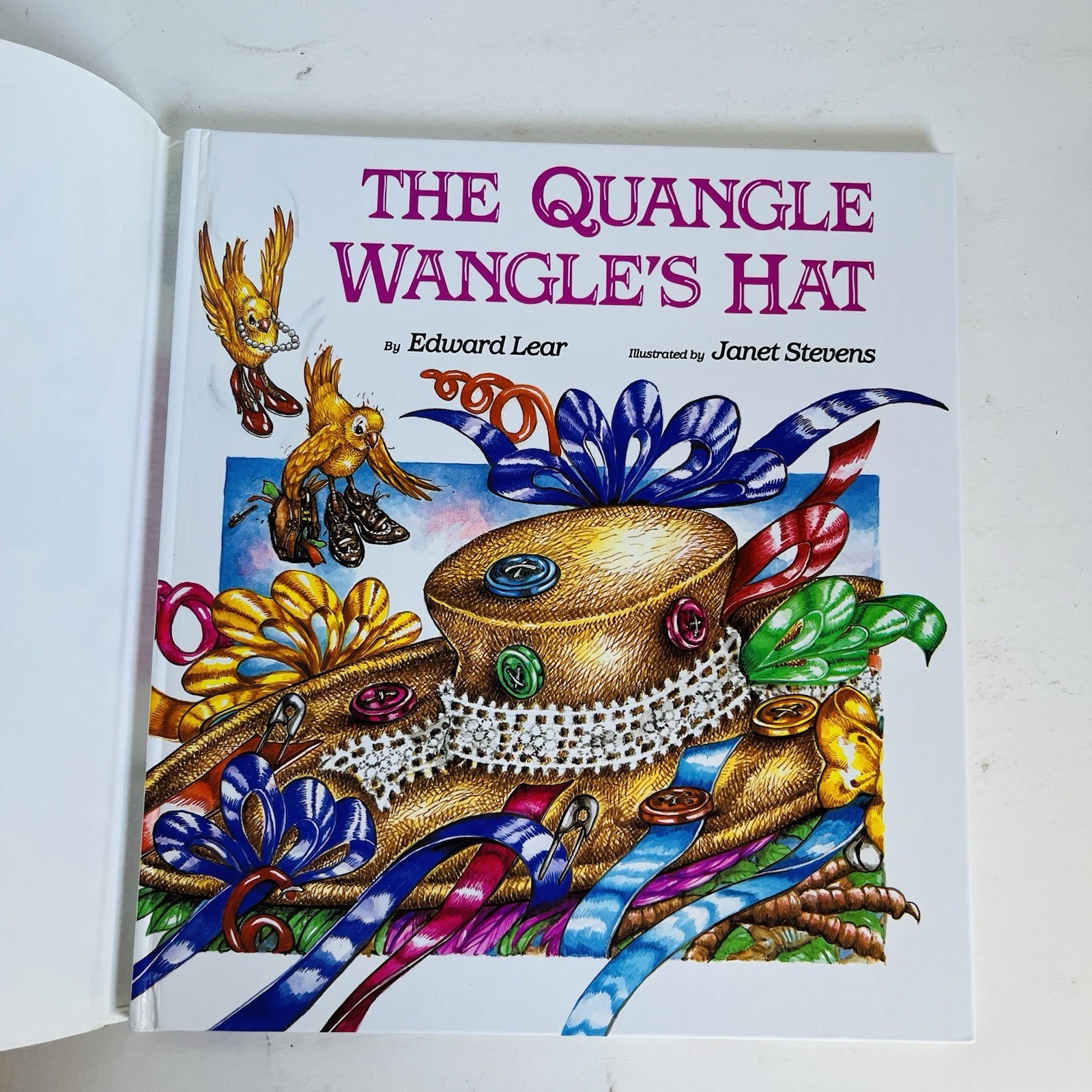The Quangle Wangle’s Hat Edward Lear Janet Stevens 1st Edition 1988 HC Nonsense