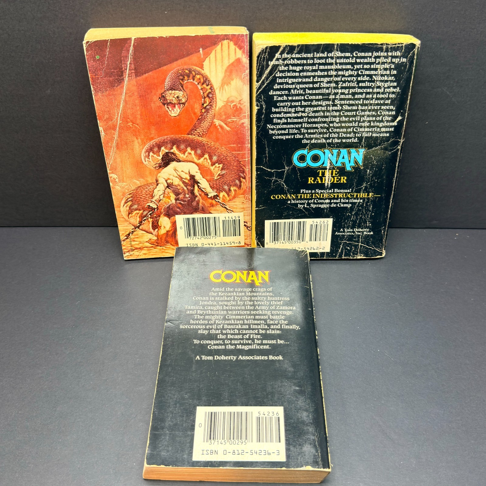 CONAN Lot of 10: Cimmeria, Wanderer,Buccaneer,Avenger,Usurper,Raider,Magnificent