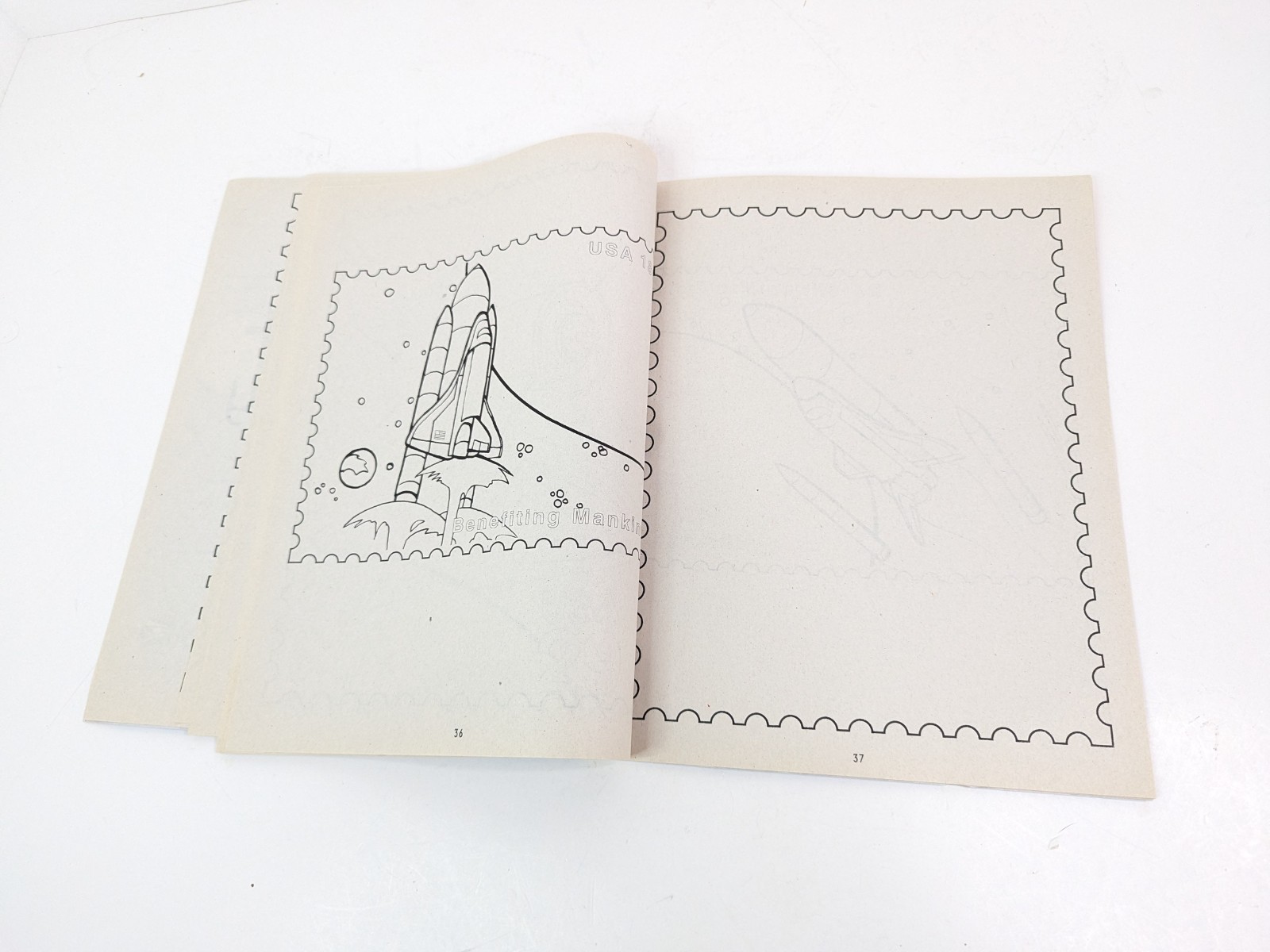 USPS Collectible Coloring Activity Book 2000 Publication #39 Postal Service USA