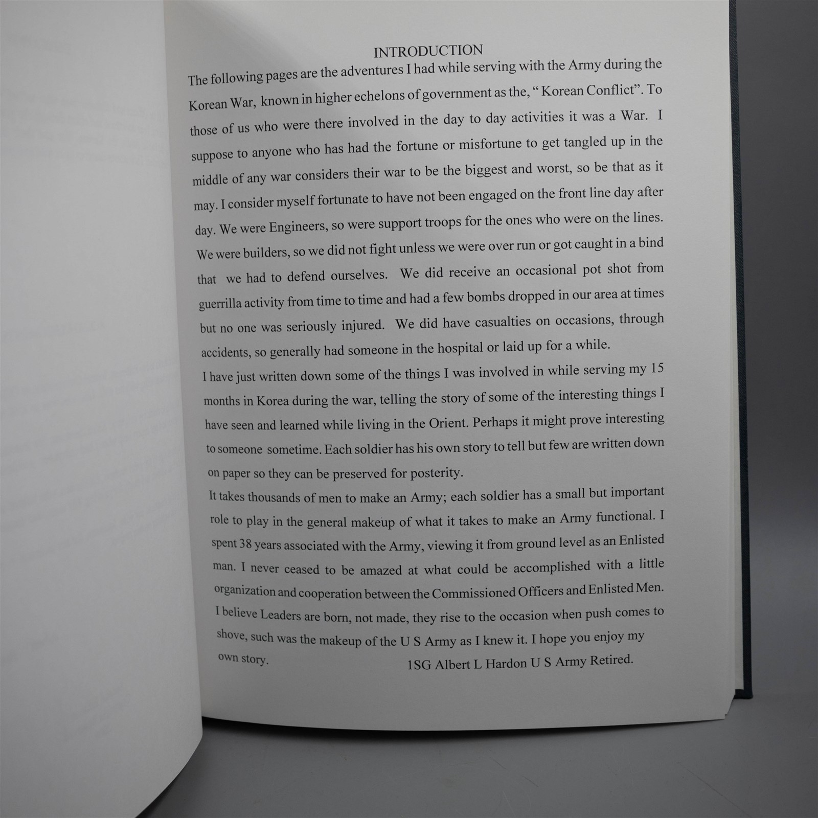 A Soldier’s Story: Korea 1952-1953 (US Army Autobiography, Albert L Hardon)