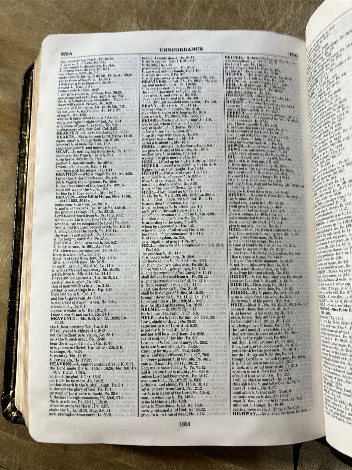 Rare 1988 Kirkbride Thompson Chain-Reference Bible KJV Handy Sz Genuine Leather