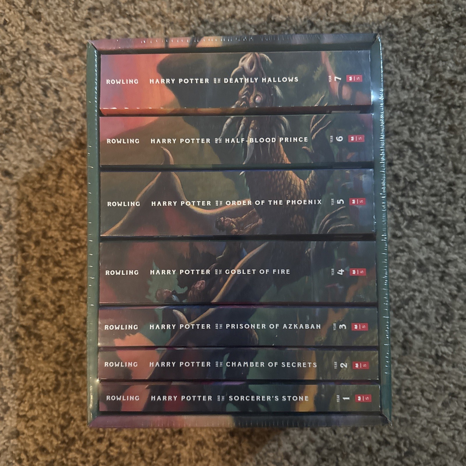 Harry Potter Paperback Boxset #1-7 by J. K. Rowling (2009, Hardcover)