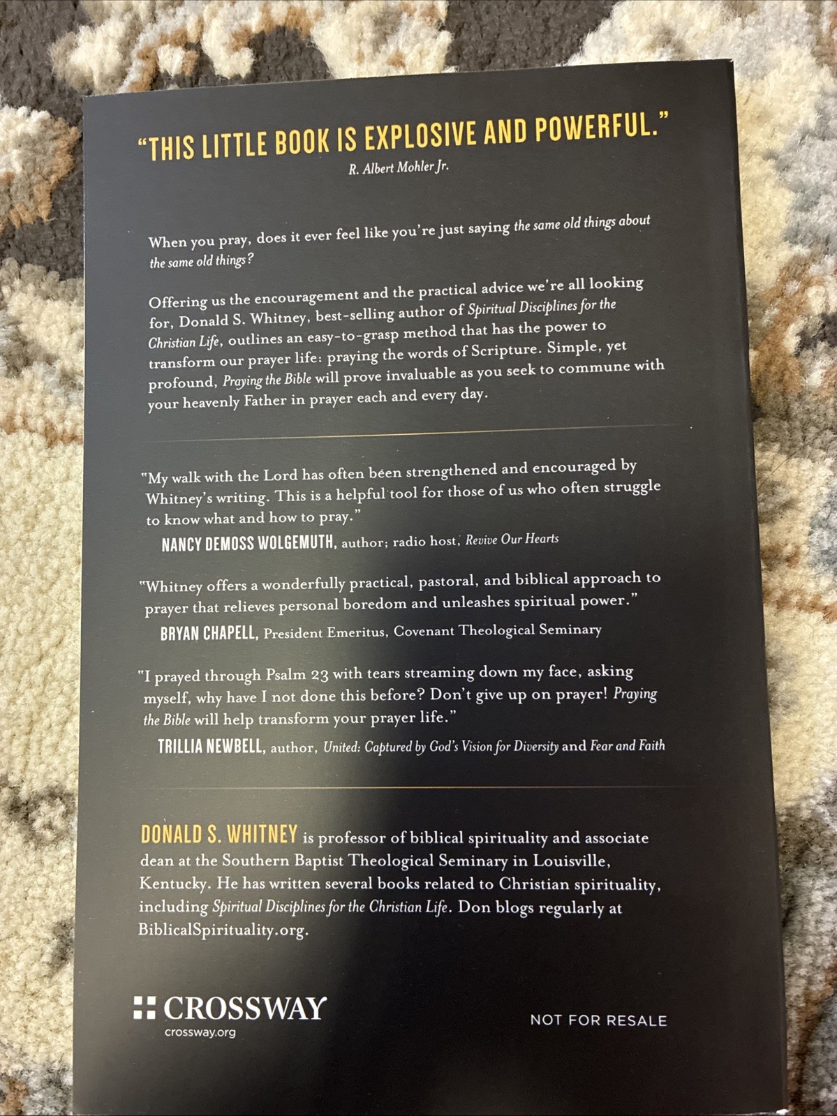 Praying the Bible by Donald S. Whitney (2015, Paperback)