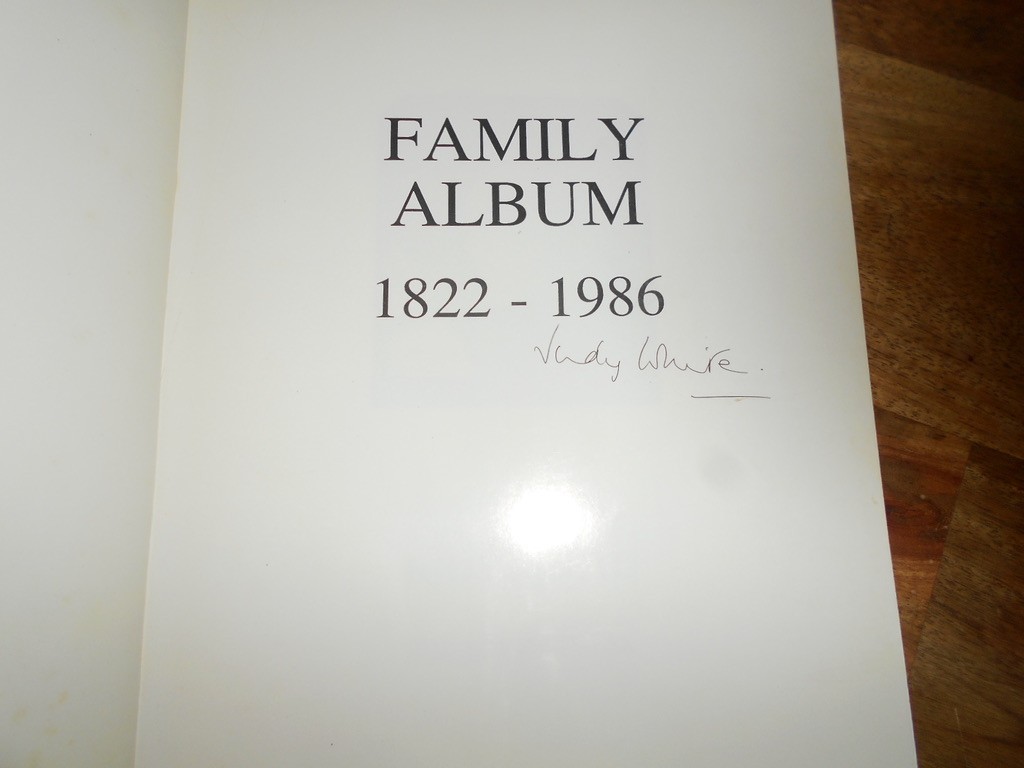 Family Album 1822-1986 by Judy White. SIGNED COPY. Family history.