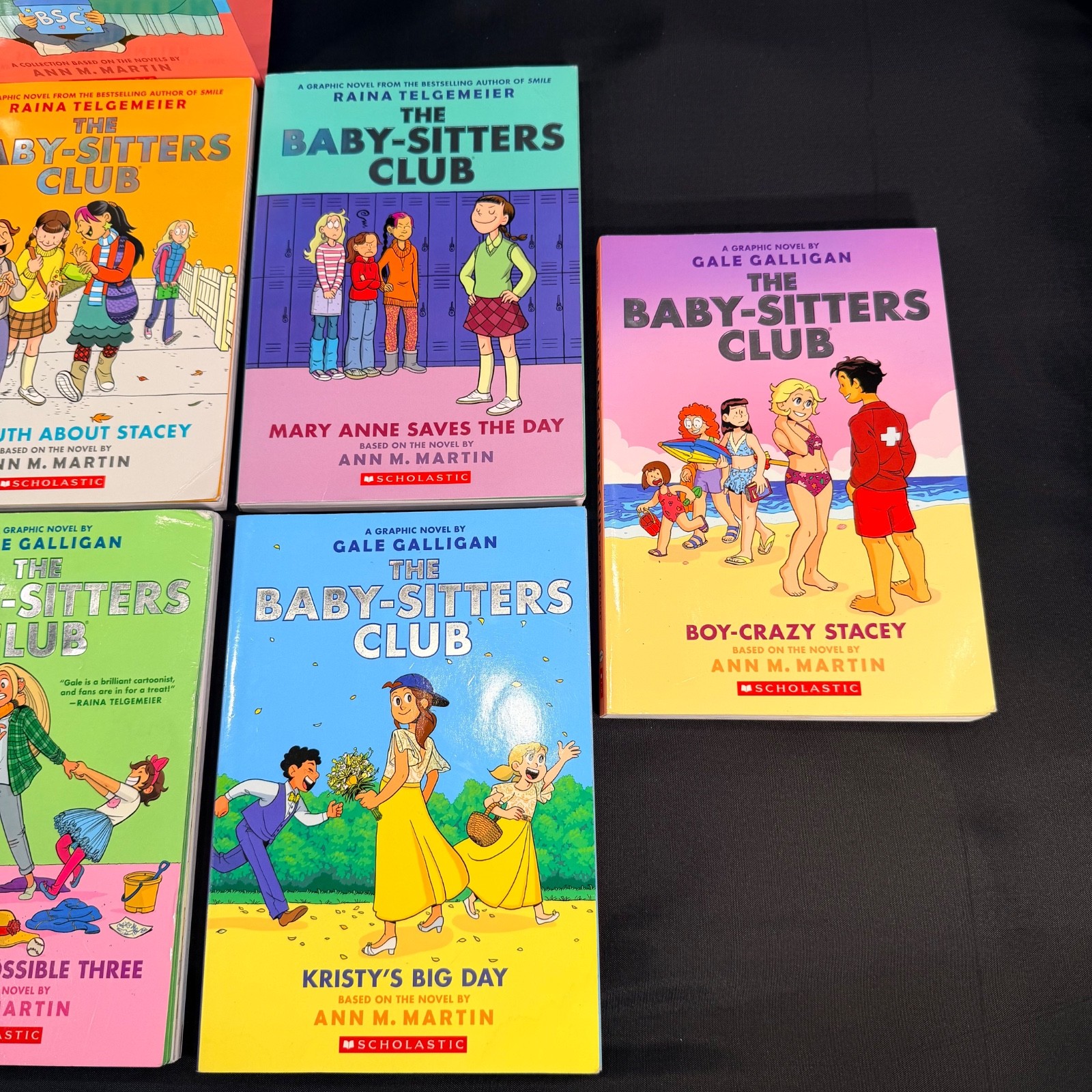 The Baby-Sitters Club #1-7 Graphic Novel Box Set by Raina Telgemeier Graphix COL